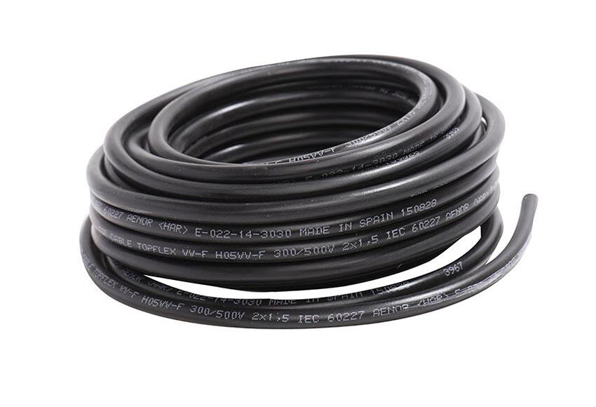 Cable eléctrico lexman h07v-k negro 6 mm² 10 m
