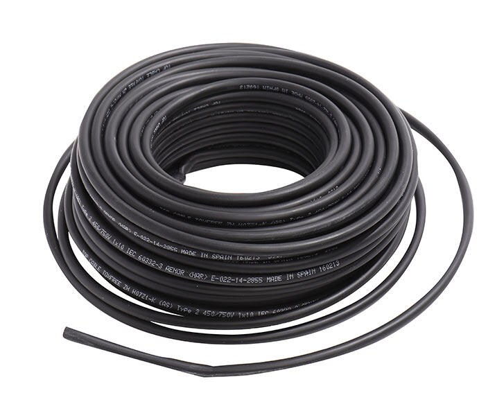Cable eléctrico lexman h07v-k negro 6 mm² 25 m