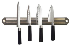 Emuca Barra magnética para cuchillos, Acero inoxidable, Acero, 1 ud.