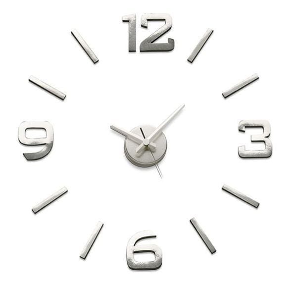 Reloj de cocina a pared redondo gris QUO de 70 cm