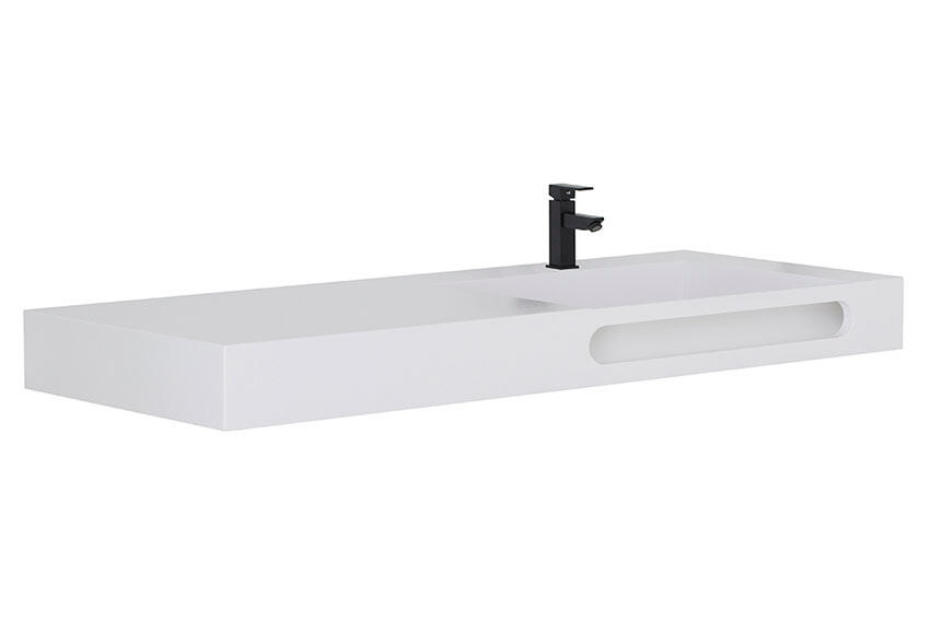 Lavabo zeus blanco 141x46 cm de la marca BASINS