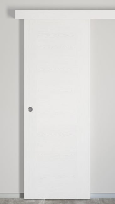 Puerta corredera canarias blanco de 62.5 cm