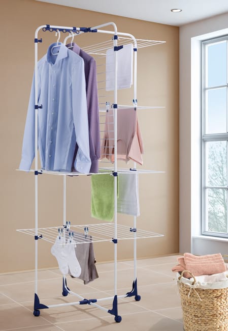 Lidl tiene una solución que ayudará a evitar el gasto en secadora. ¡Descúbrelo! 9 Moncloa Soportes para perchas de ropa con ahorro de espacio