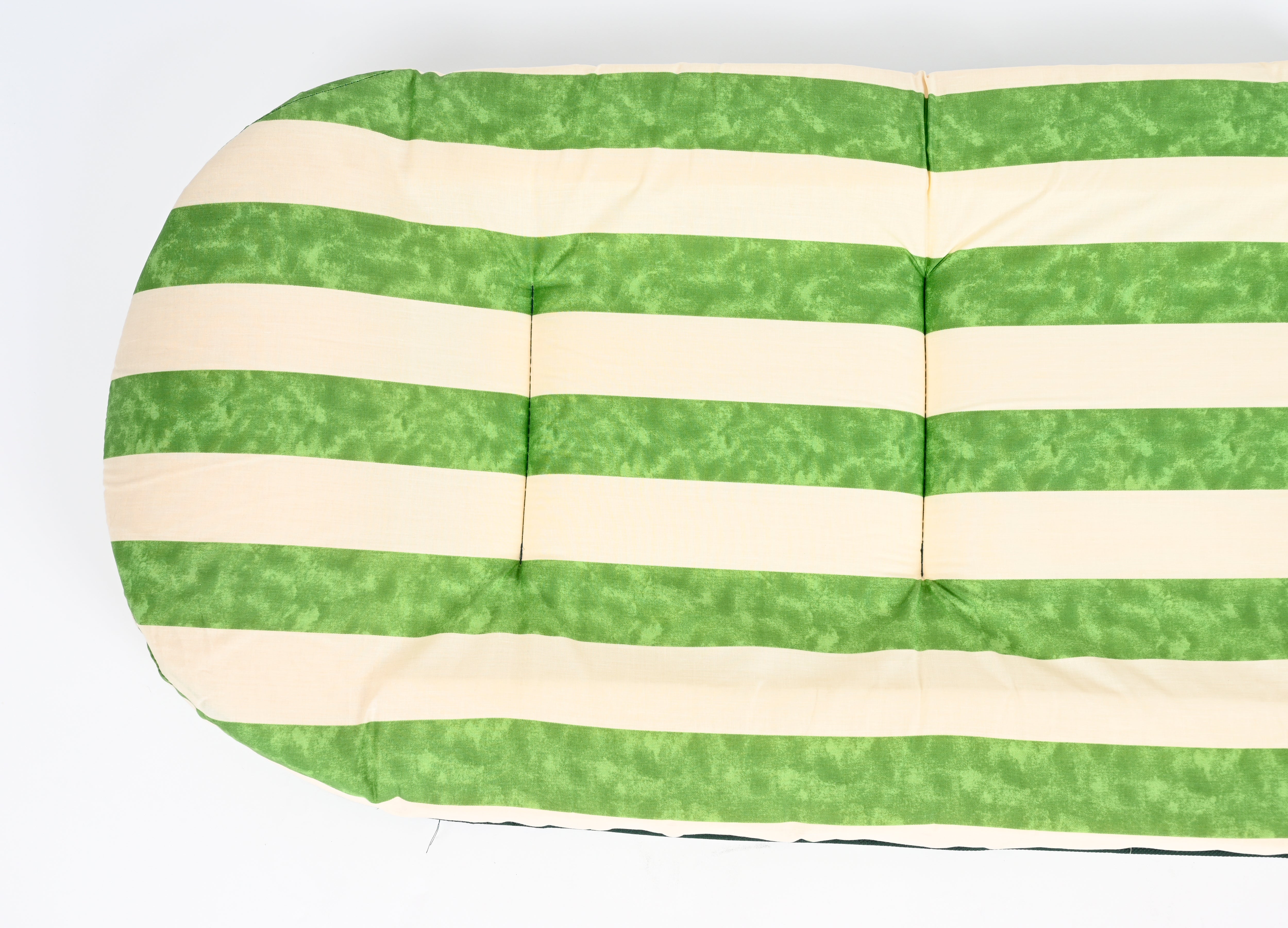 Cojín de exterior silla rayas azul 50x123 cm