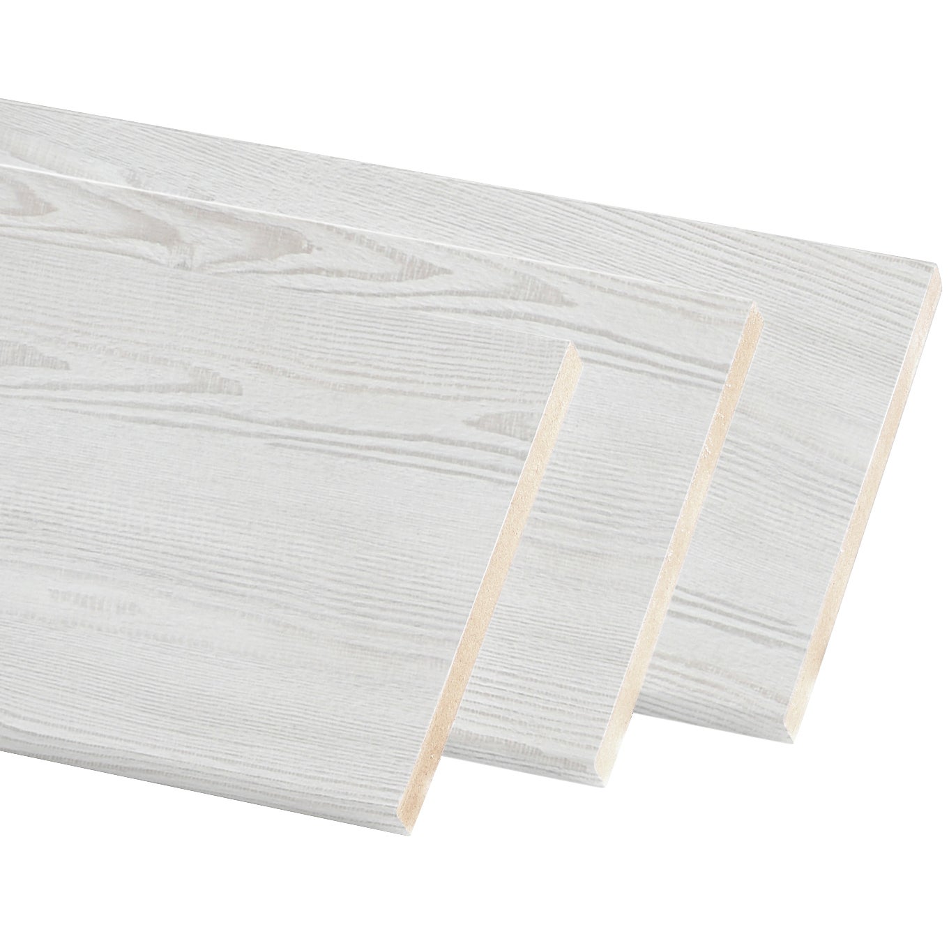 Kit de 3 molduras mdf blanco 50 x 10 mm de la marca Sin marca