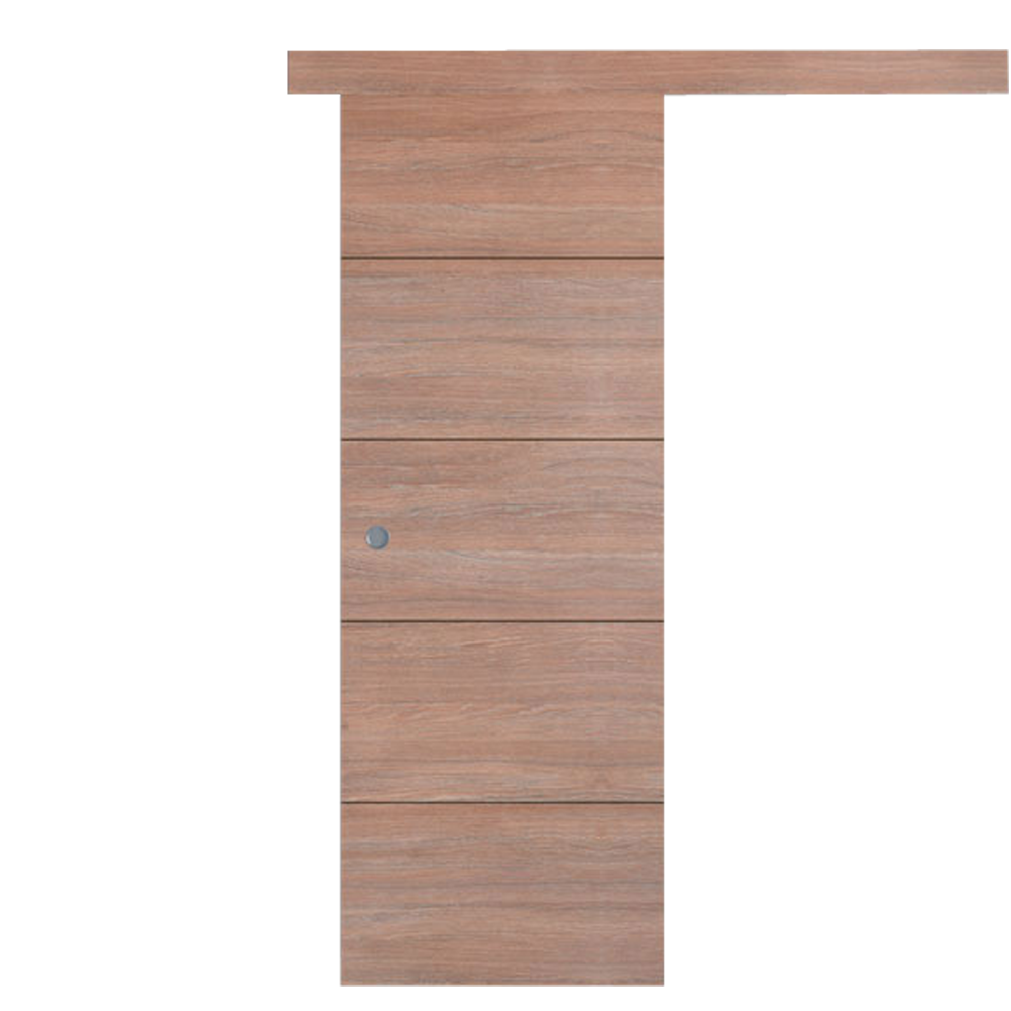 Puerta corredera berna coffe nogal de 72.5 cm con uñero de la marca Sin marca