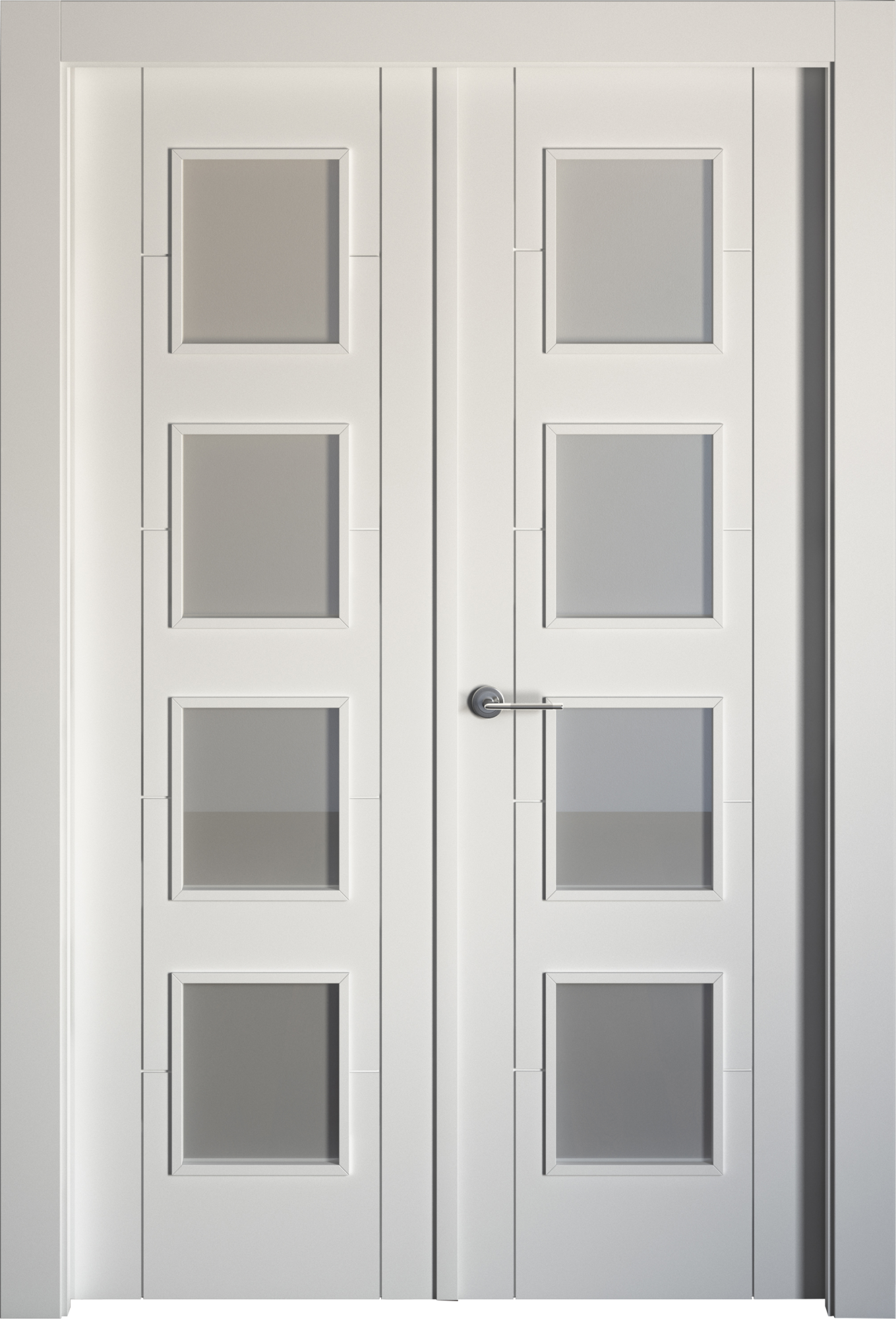 Puerta noruega plus blanco apertura derecha con cristal 145cm de la marca ARTENS