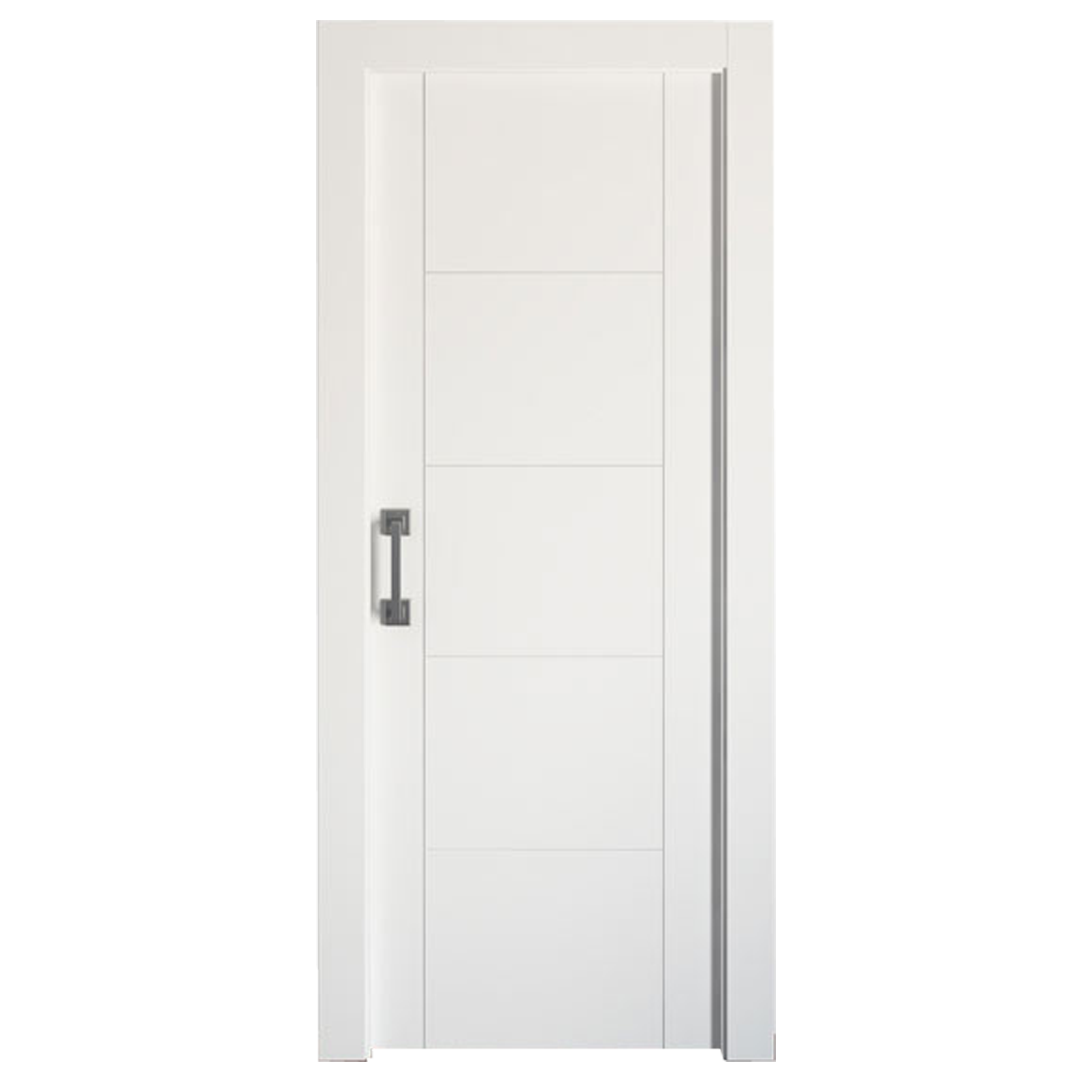 Puerta corredera noruega blanca line plus blanco de 82.5x203cm
