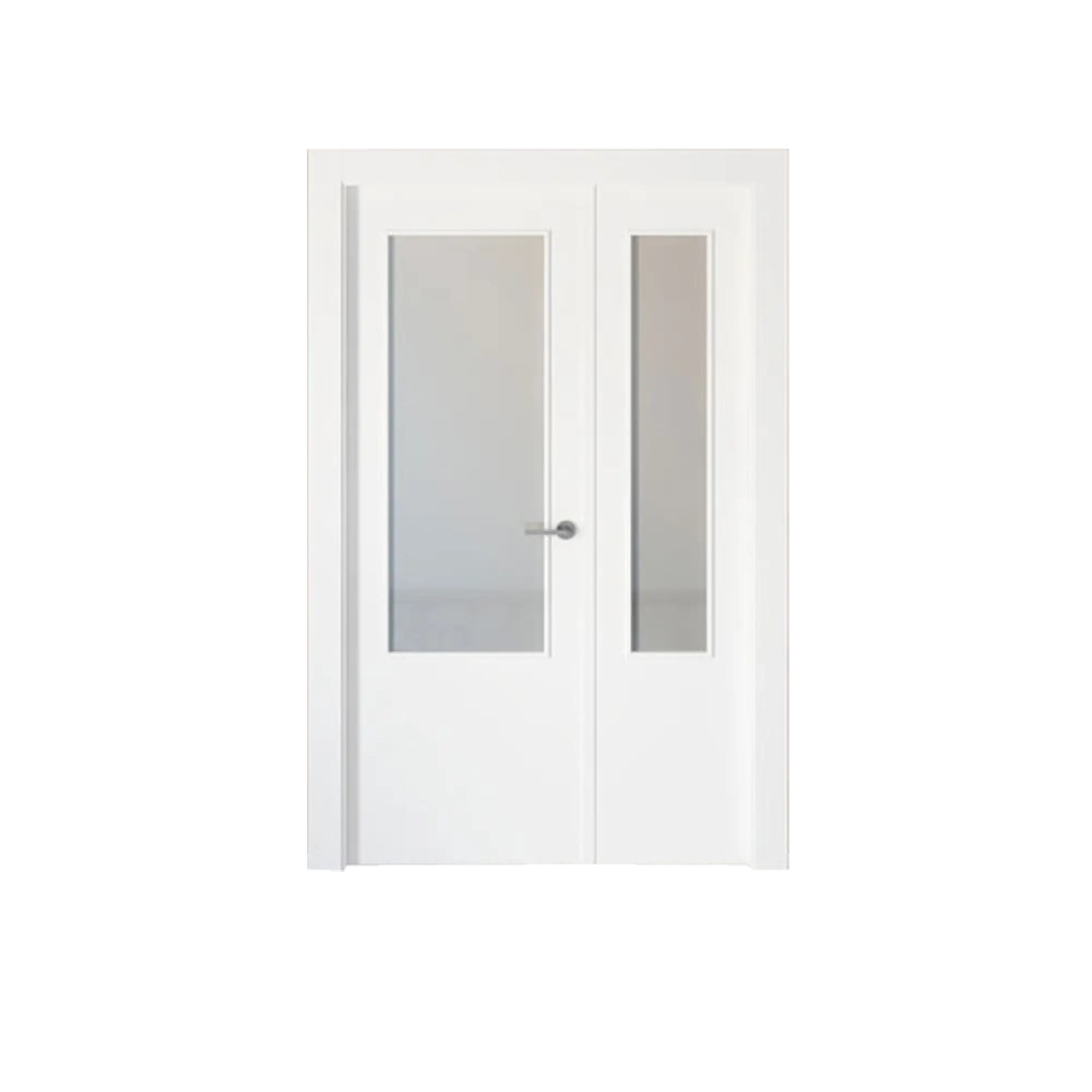 Puerta bari blanco apertura izquierda con cristal 125cm