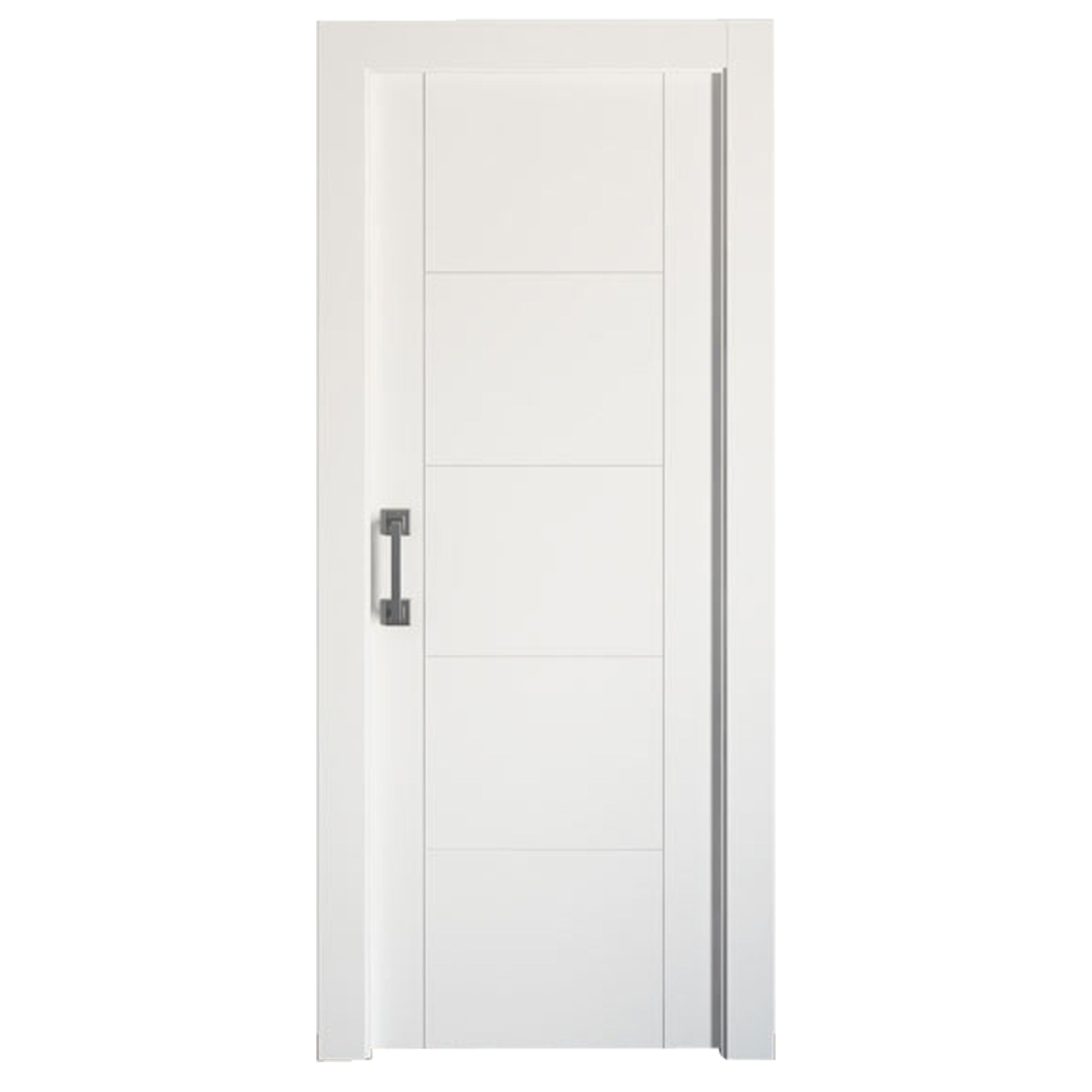 Puerta corredera noruega blanca line plus blanco de 72.5x203cm