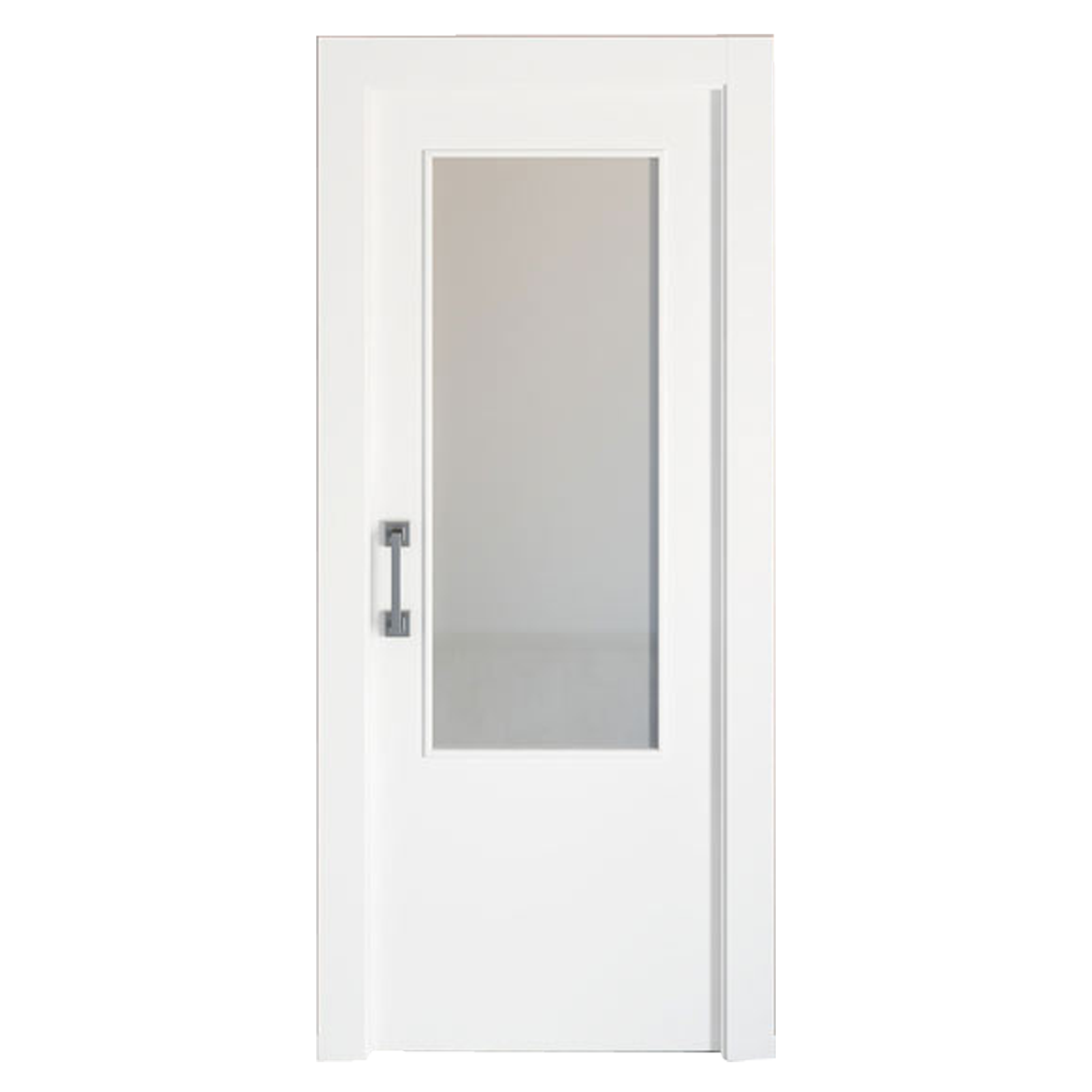 Puerta corredera con cristal bari blanco de 82.5 cm