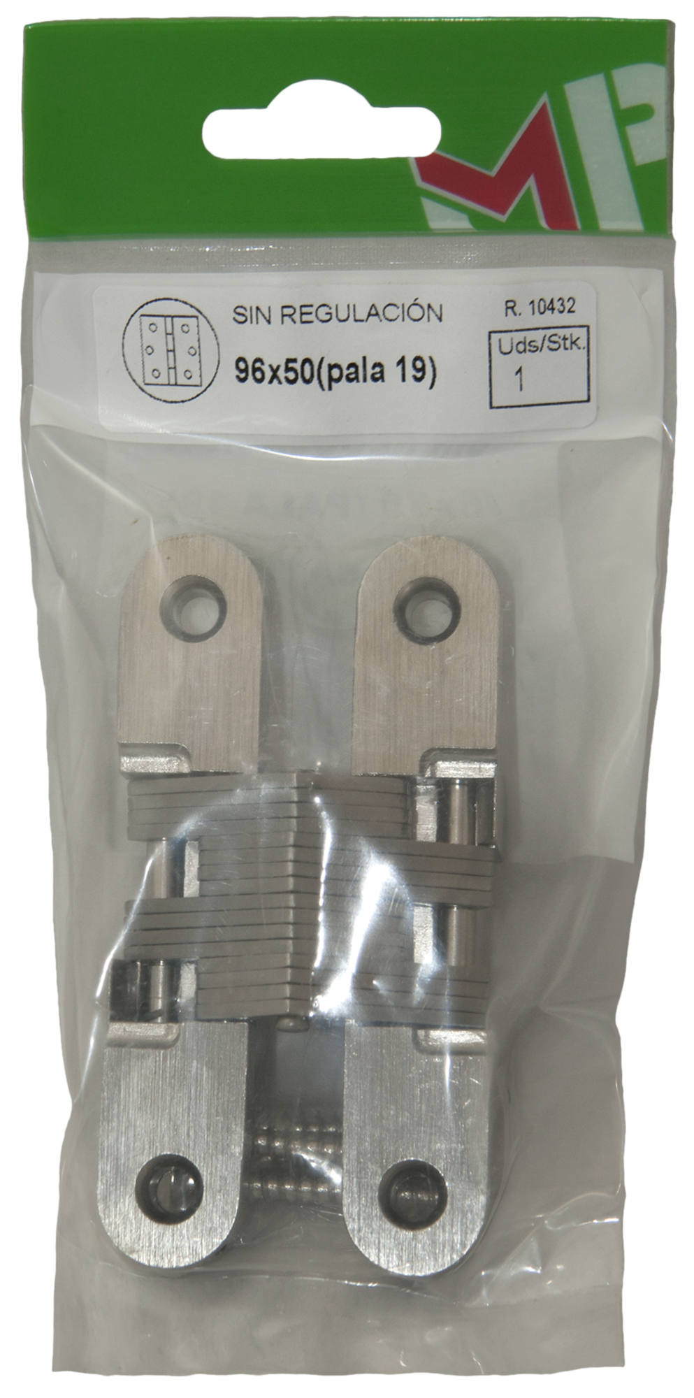 Bisagra oculta niquelado de 50x90 mm | Leroy