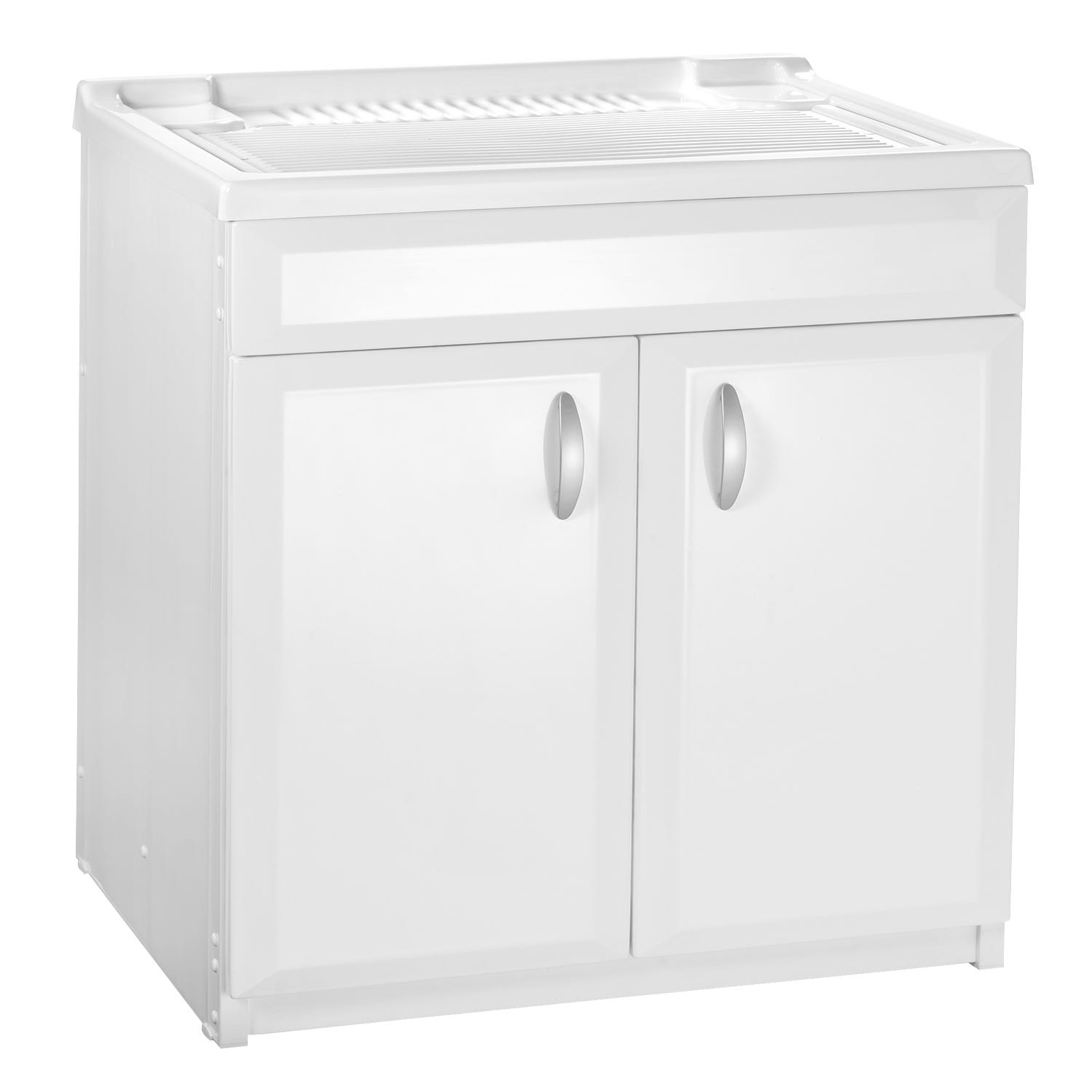 Mueble para lavadora con lavadero de resina 45x50 para interior y exterior  con fregador