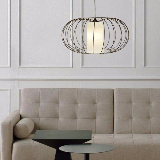 Lámpara Lampara 1L D50 C/Cristal Marron Ovalado marrón Leroy Merlin