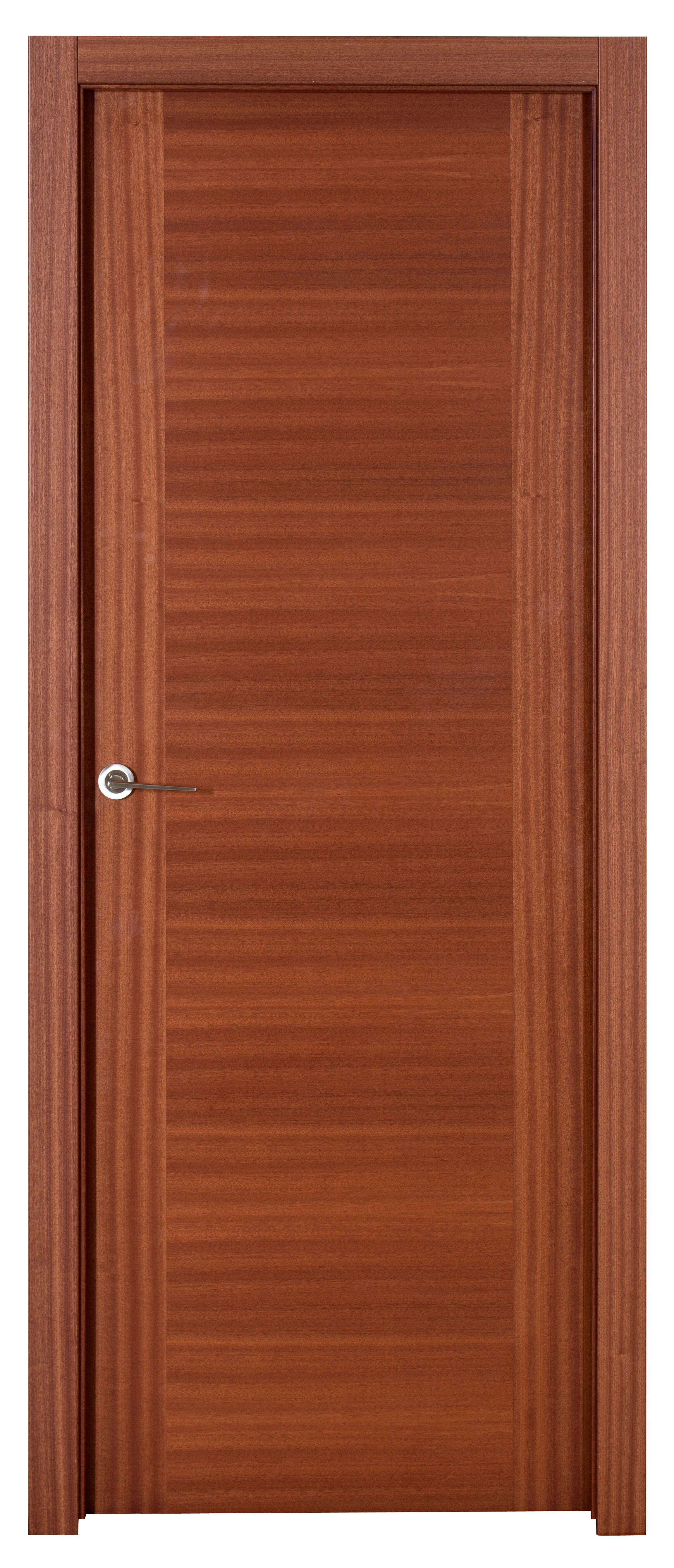 Puerta niza sapelli de apertura derecha de 72.5 cm