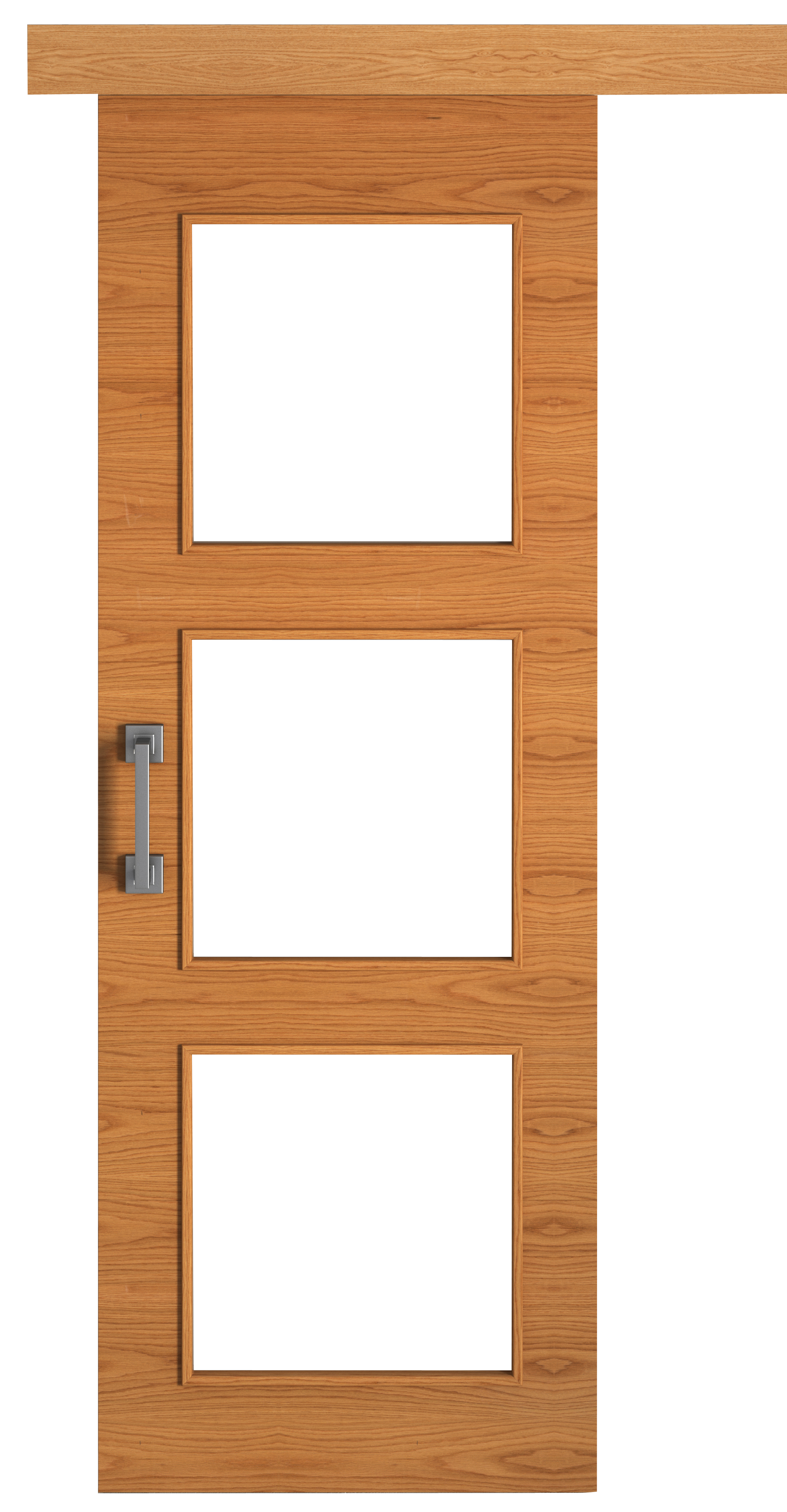 Puerta corredera niza roble line plus roble con cristal de 62.5x203cm de la marca Sin marca