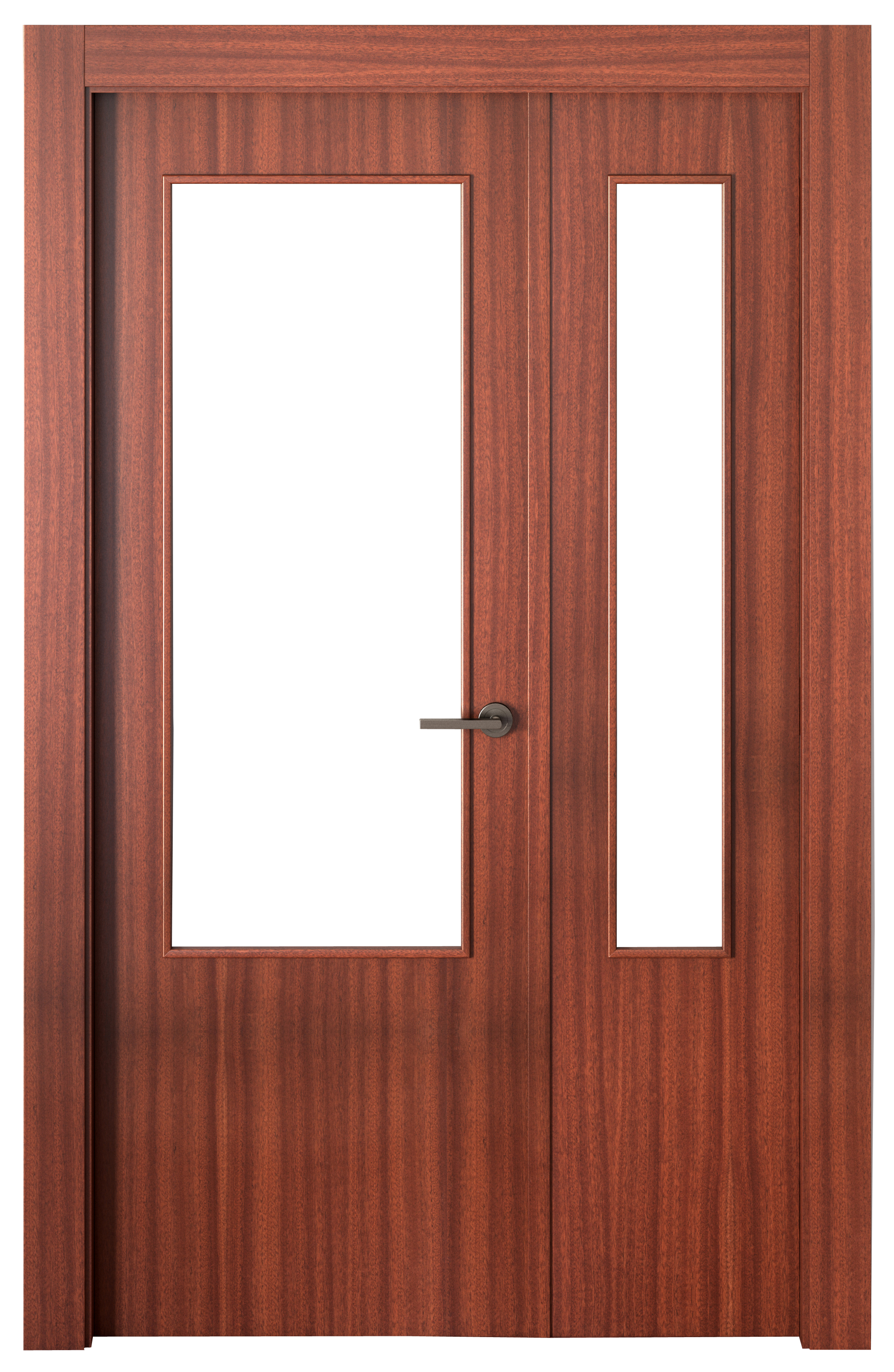 Puerta lisboa plus sapelly apertura izquierda con cristal 115cm