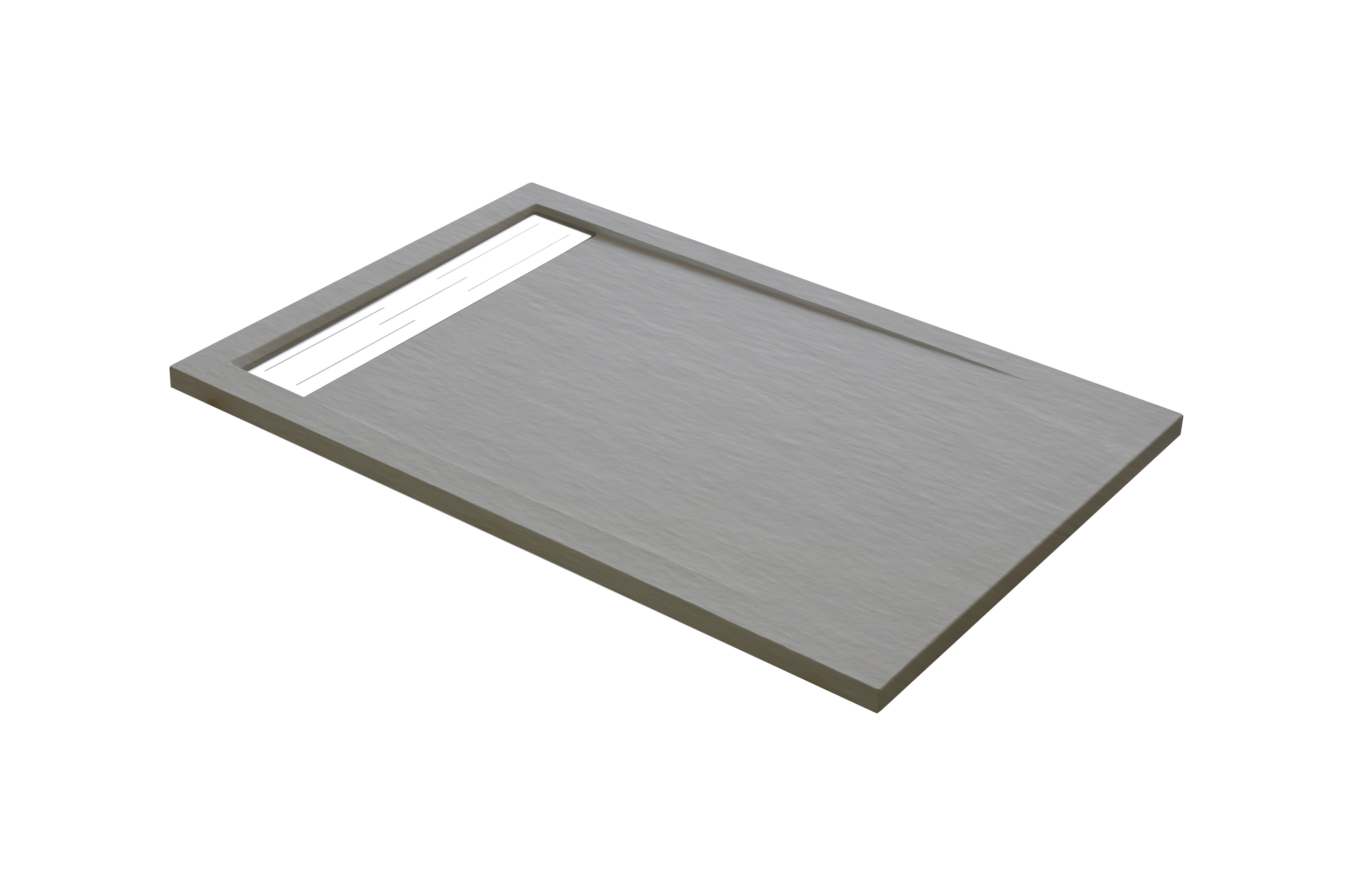 Plato de ducha atlas 140x85 cm gris