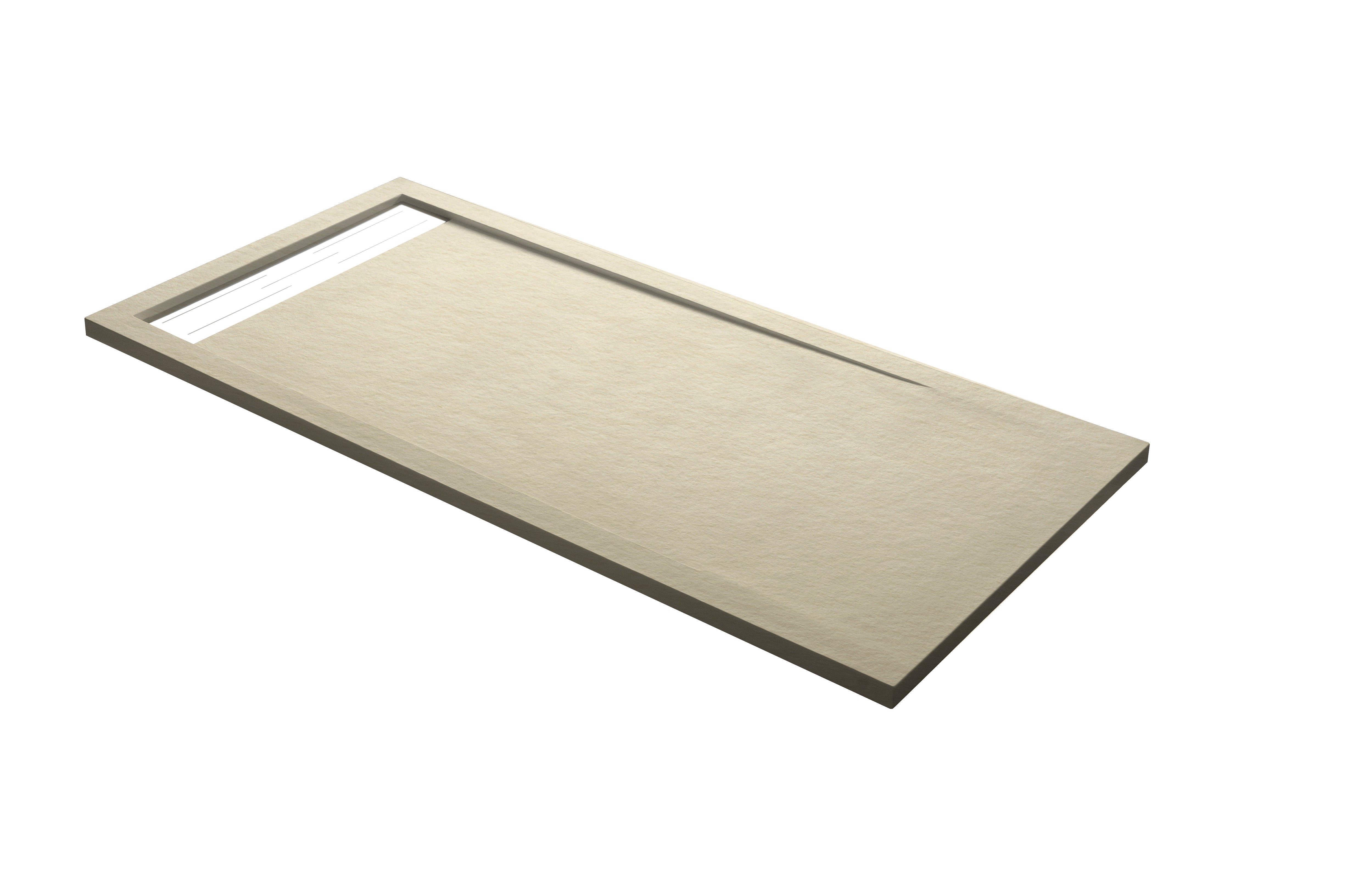 Plato de ducha atlas 180x90 cm beige de la marca MOLDCOM COMPOSITES