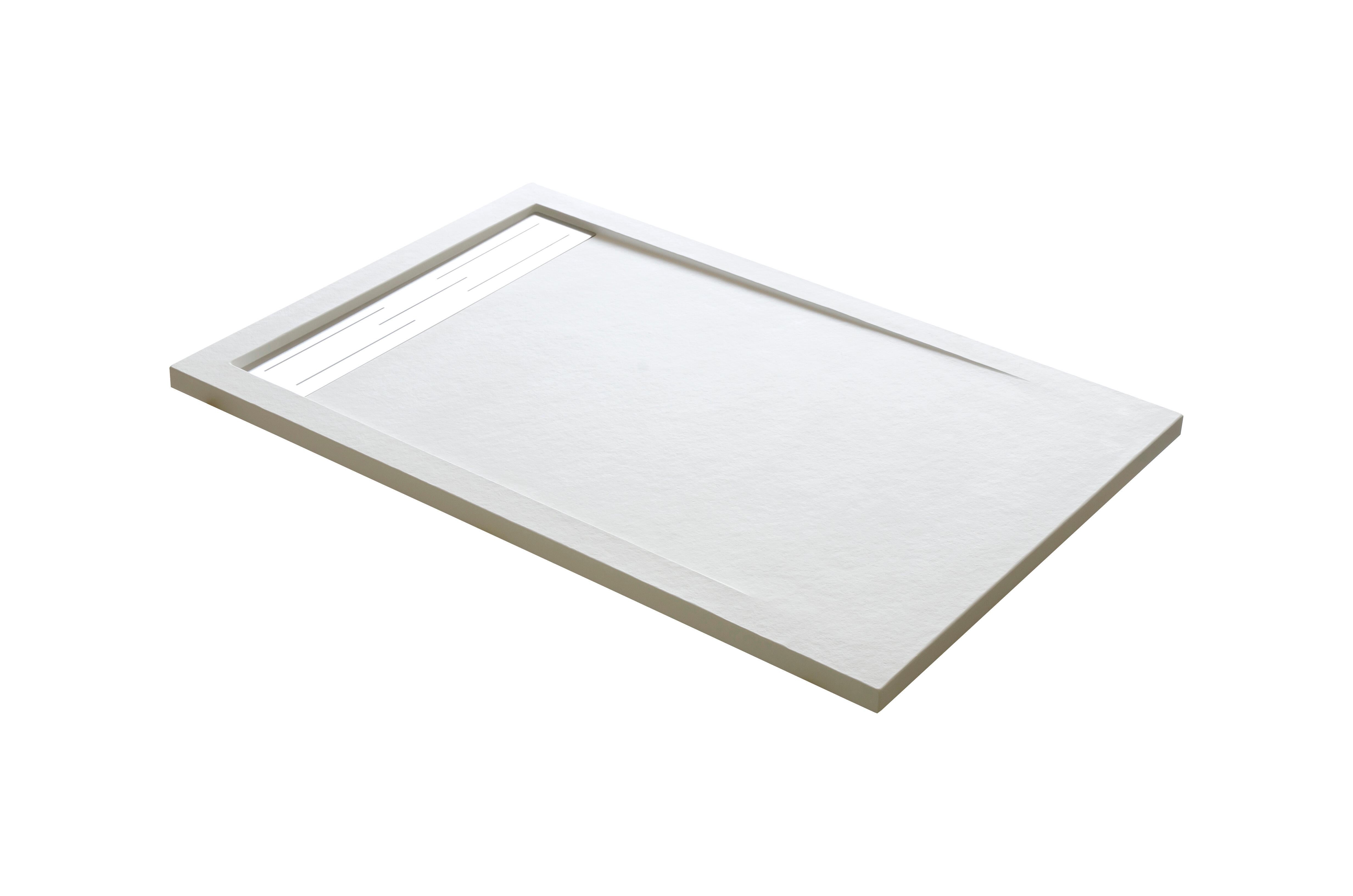 Plato de ducha atlas 120x70 cm blanco de la marca MOLDCOM COMPOSITES