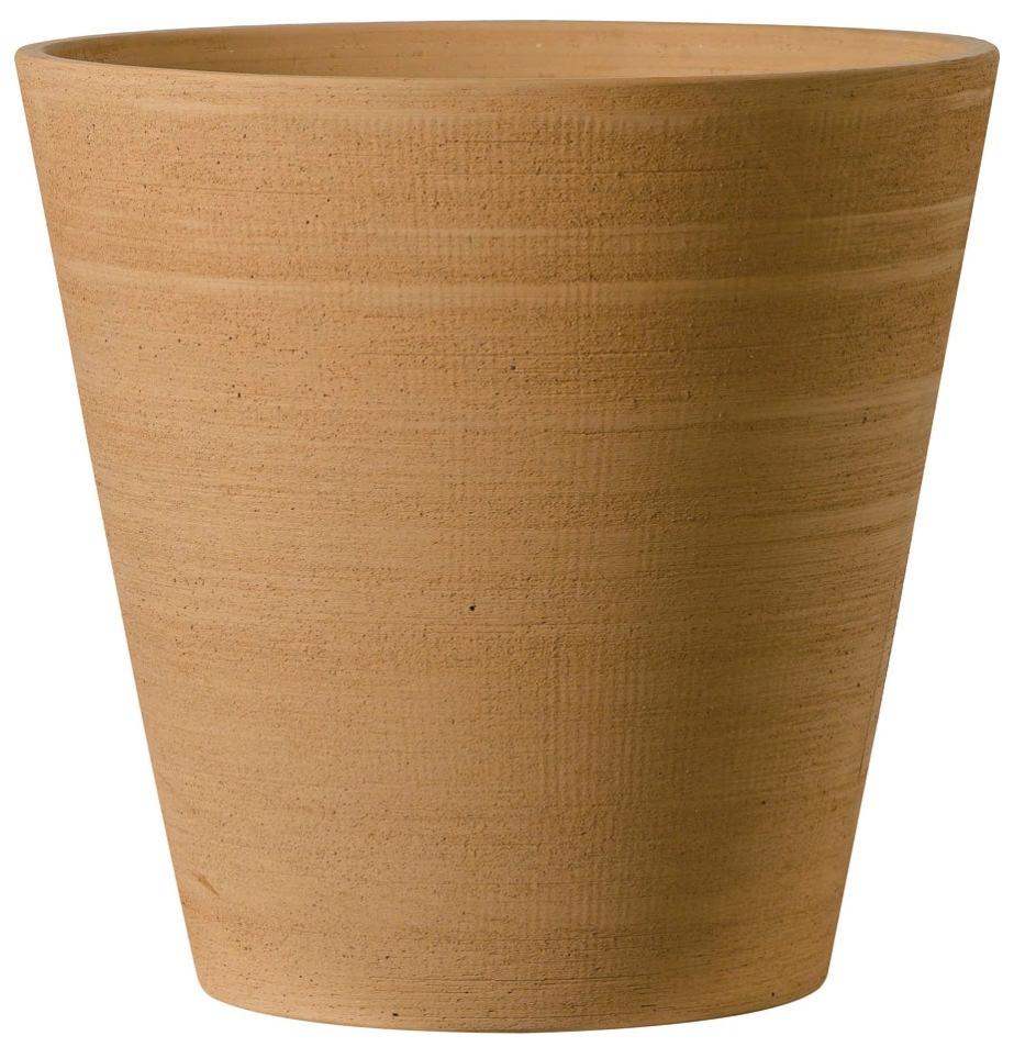 Maceta de cerámica vaso primitivo marrón 49x49 cm de la marca DEROMA Maceta de cerámica vaso primitivo marrón 49x49 cm de la marca DEROMA