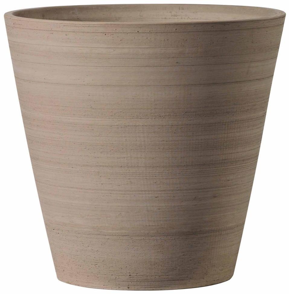 Maceta de cerámica vaso primitivo gris 49x49 cm de la marca DEROMA