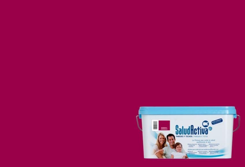 Pintura interior salud activa burdeos mate 4l