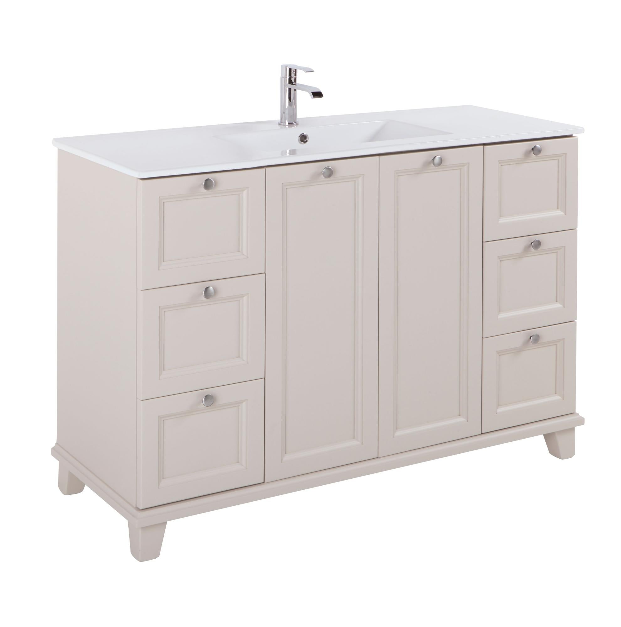 Mueble de baño Unike perla 120x45 cm Leroy Merlin