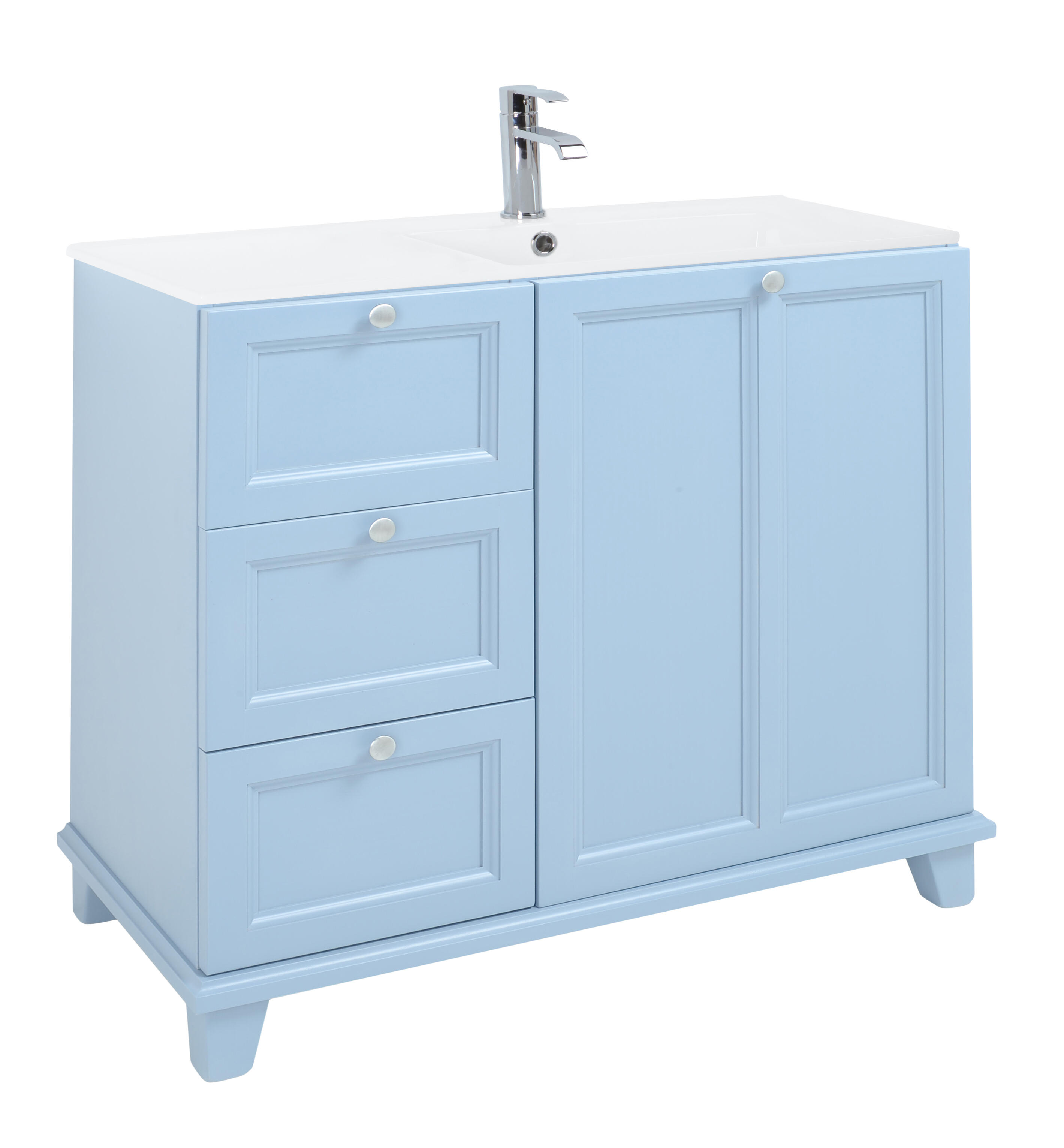 Mueble de baño unike azul 105x45 cm