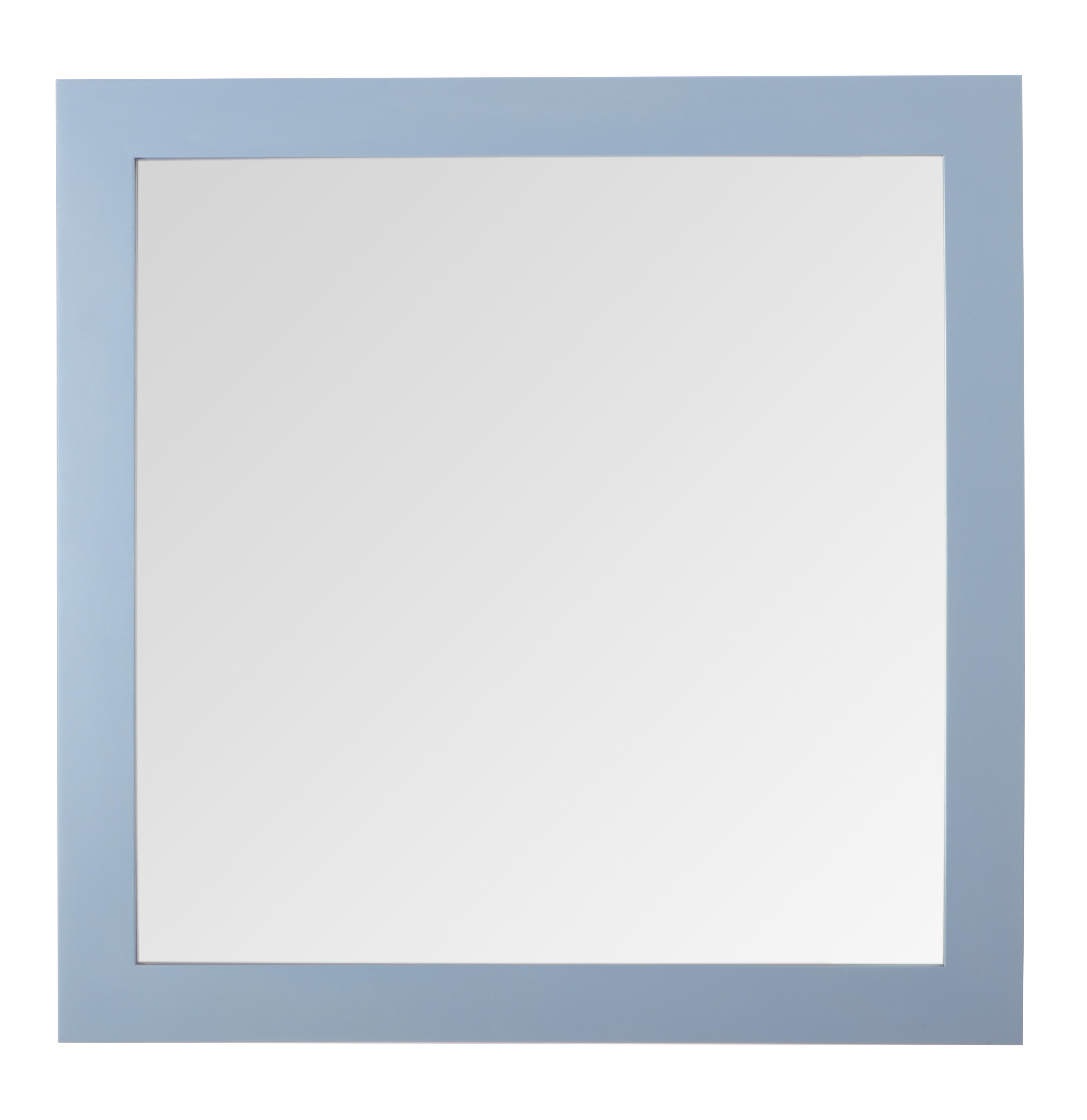 Espejo enmarcado cuadrado roma azul 80 x 80 cm