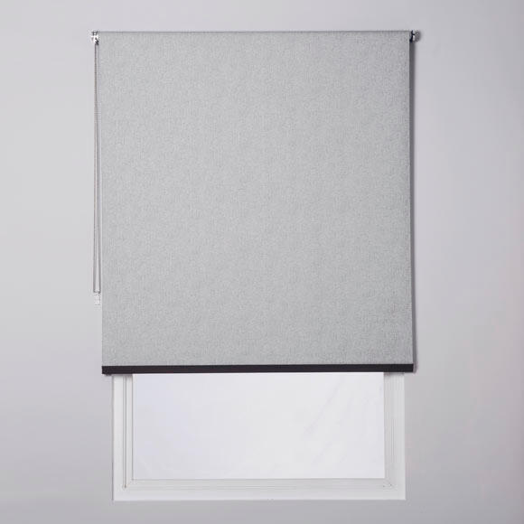 Estor enrollable opaco caleta gris antracita de 124x230cm