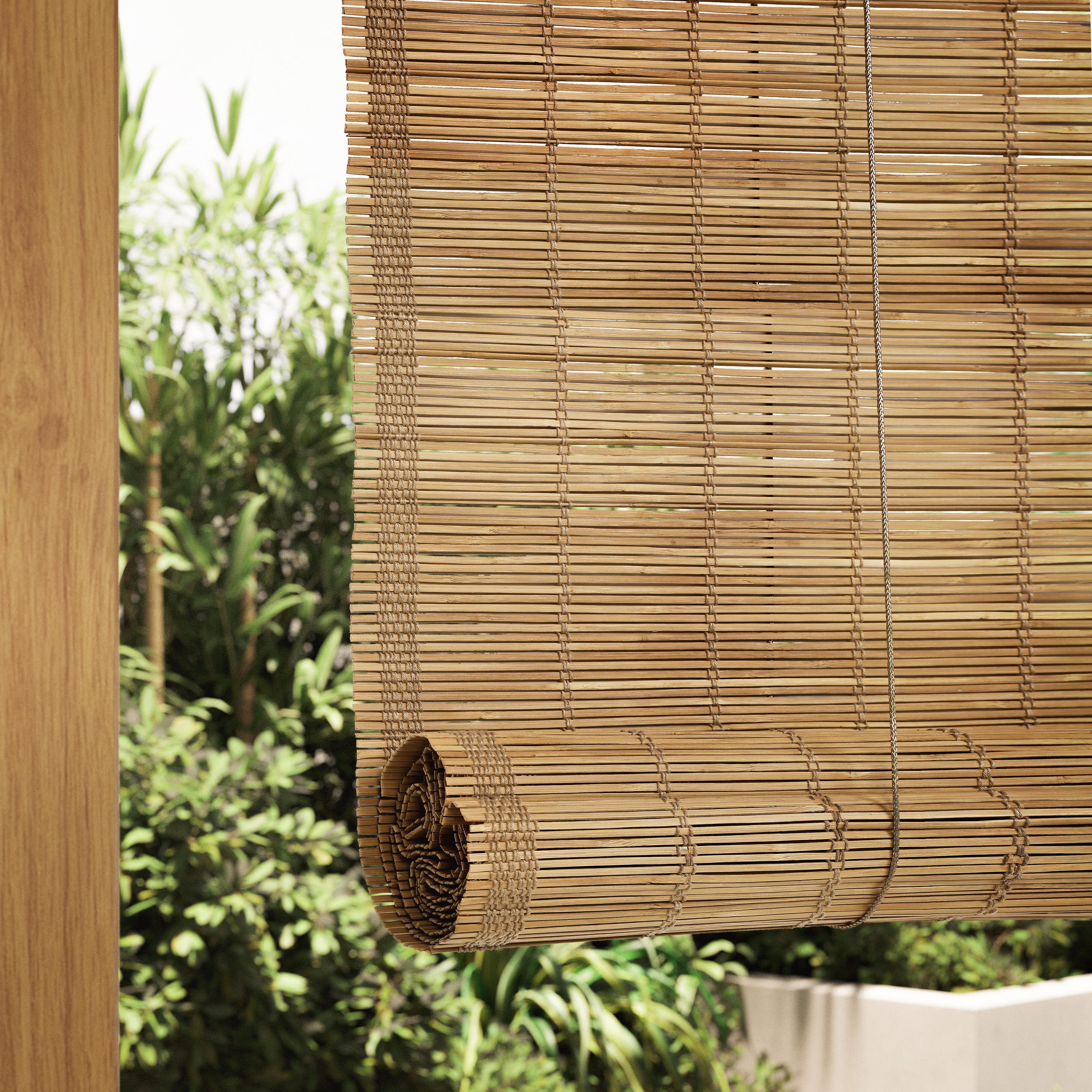 Estores de bambu  Persianas de bambu enrollables