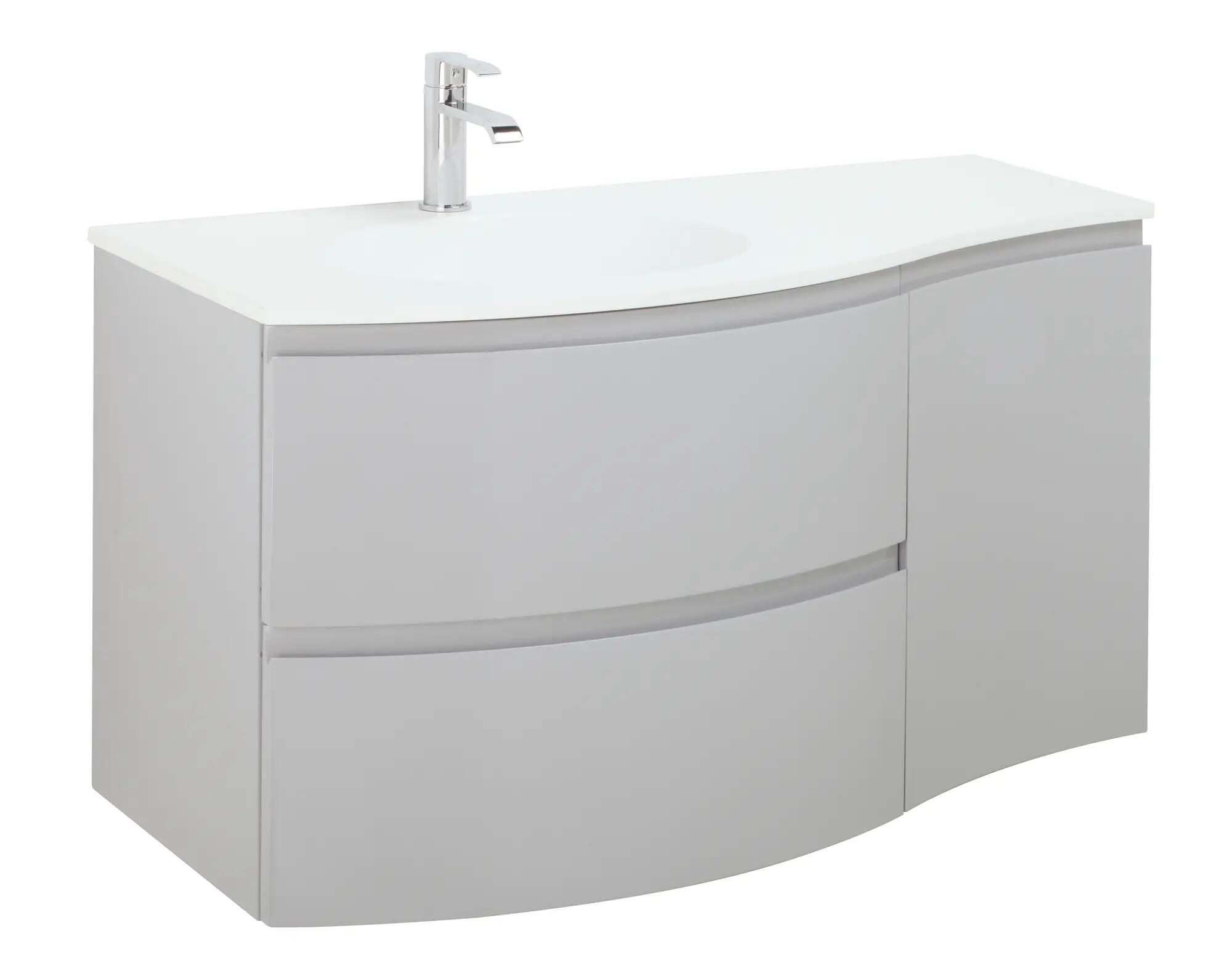 Mueble de baño svolta blanco 100x48 cm
