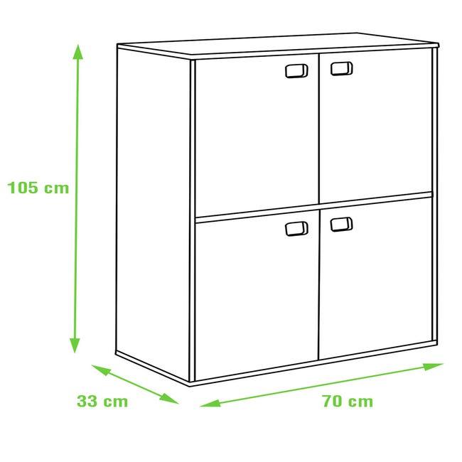 Estantería modular 5 cubos DINAMIC - Astideco