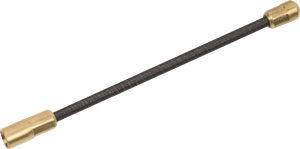 Guia pasacables de nylon, negro, Ø 4 mm, 30 metros, con terminales