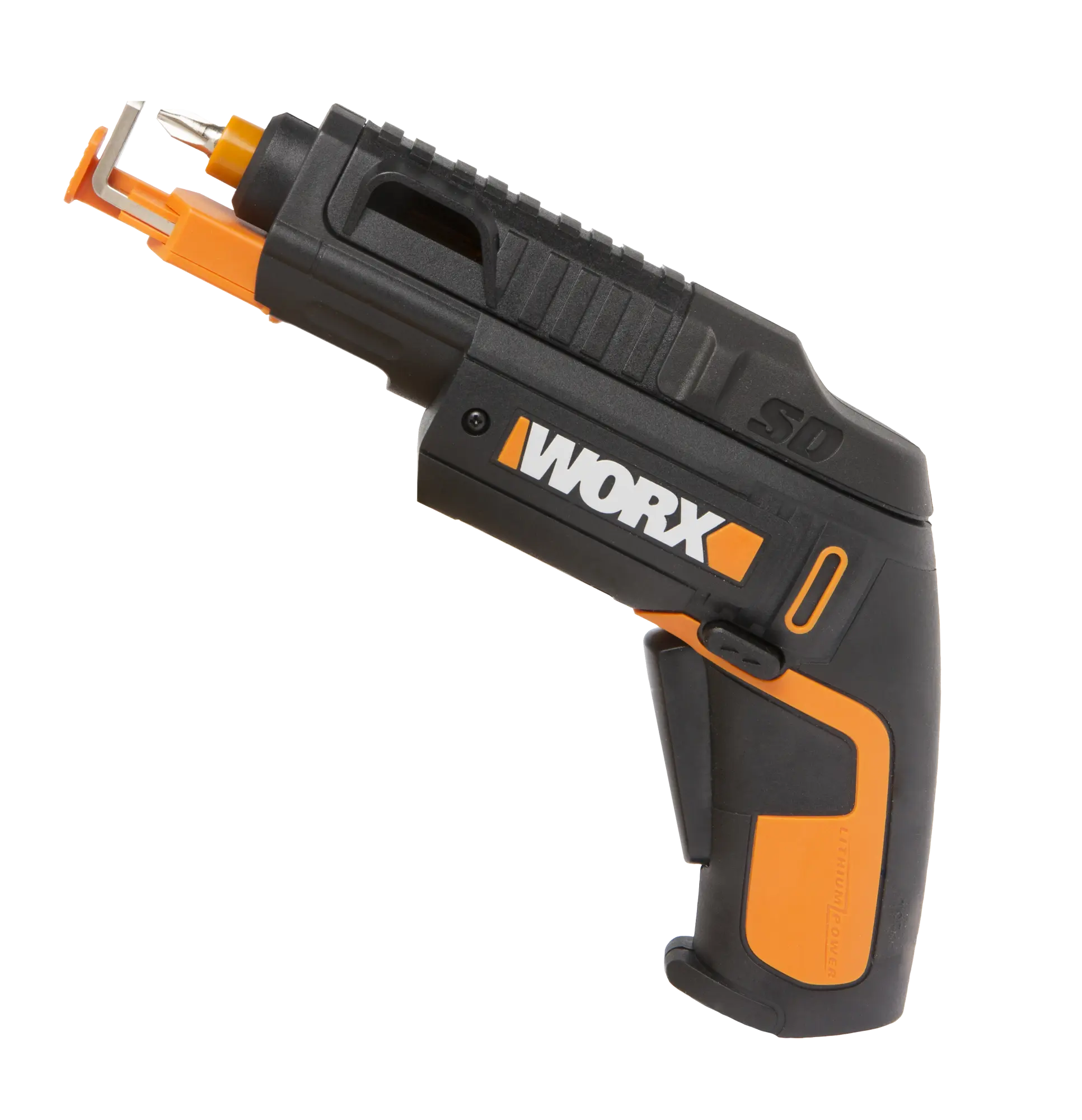 ⇒ Atornillador a bateria worx wx255 4v con soporte tornillos