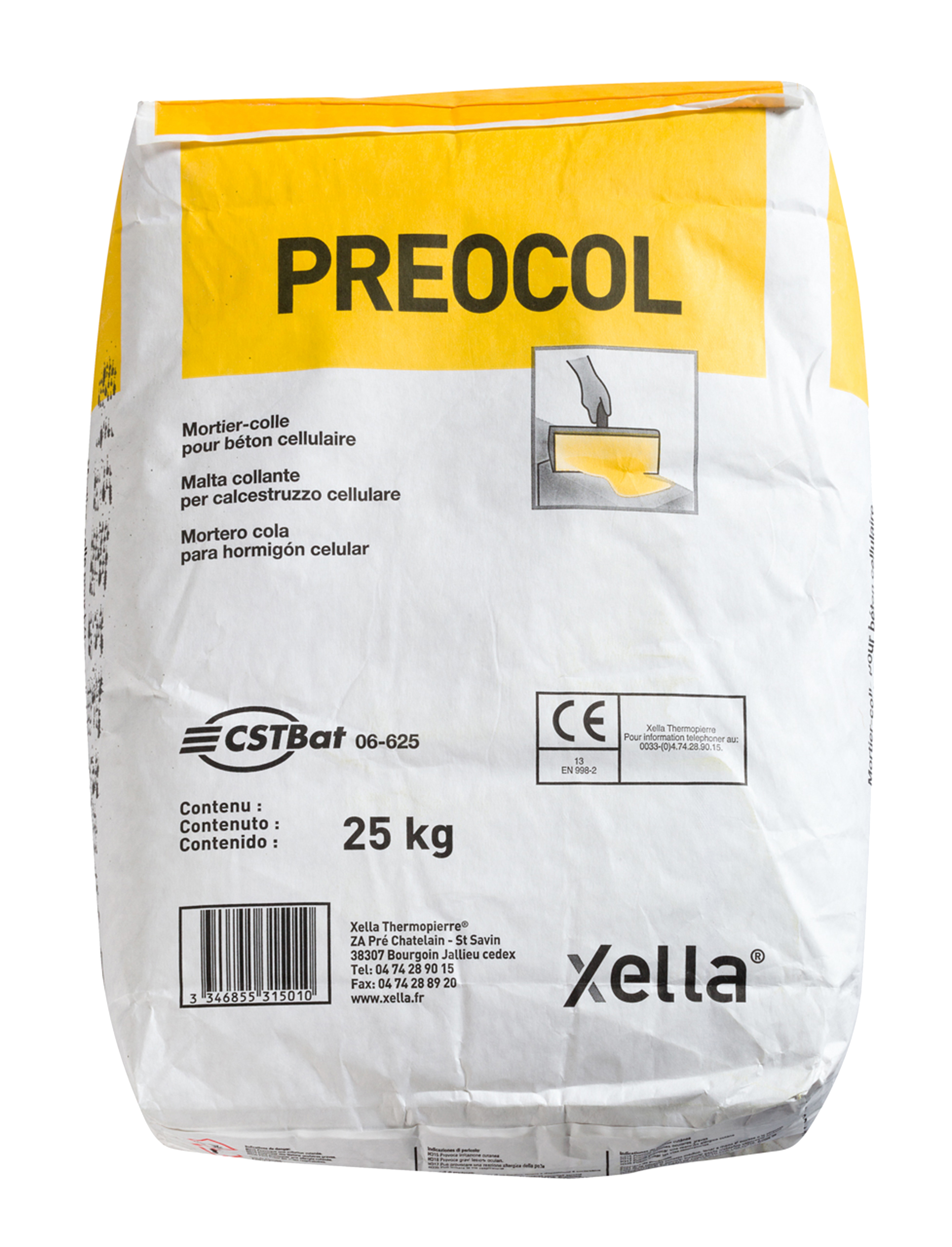Mortero cola para hormigón celular preocol 25 kg de la marca PREOCOL+