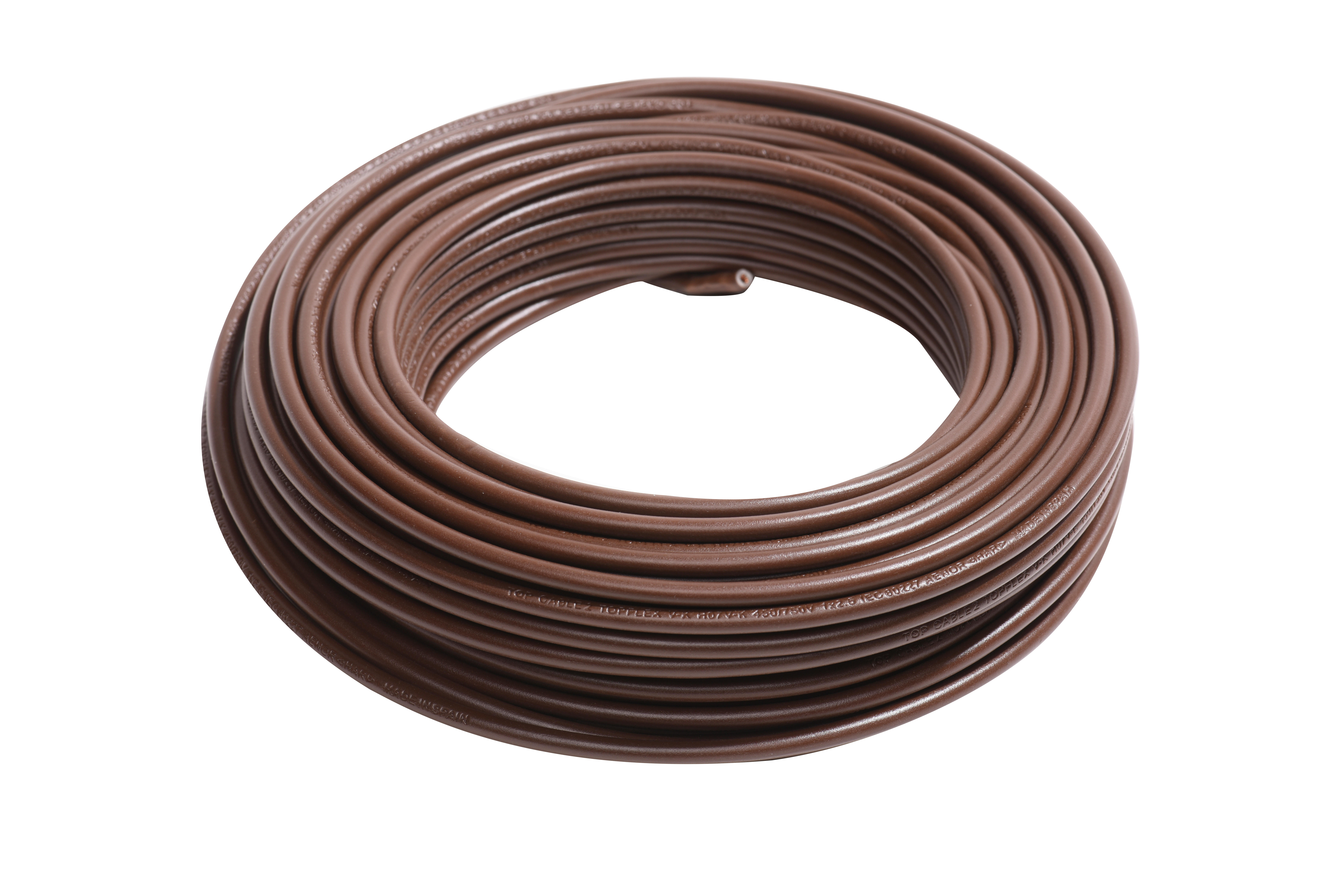 Cable h07z1-k 100m 1,5 mm² marrón