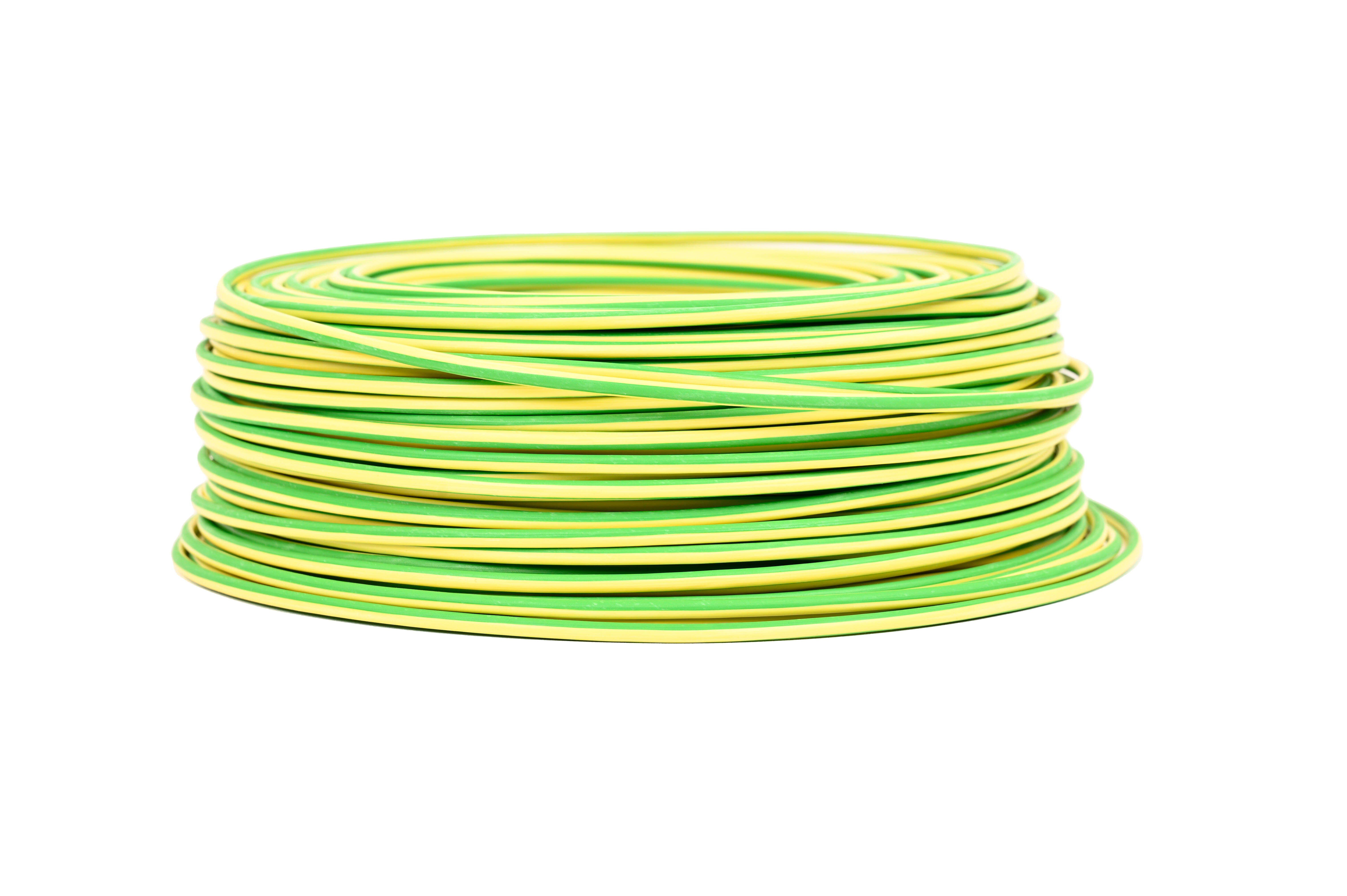 Cable h07z1-k 100m 2,5 mm² amarillo/verde