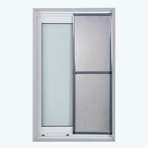 Mosquitera ventana corredera de color gris 7011 de 120x120 cm (ancho x  alto)