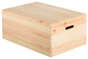 Caja con apertura grande natural  Venta de todo tipo de cajas de madera  online