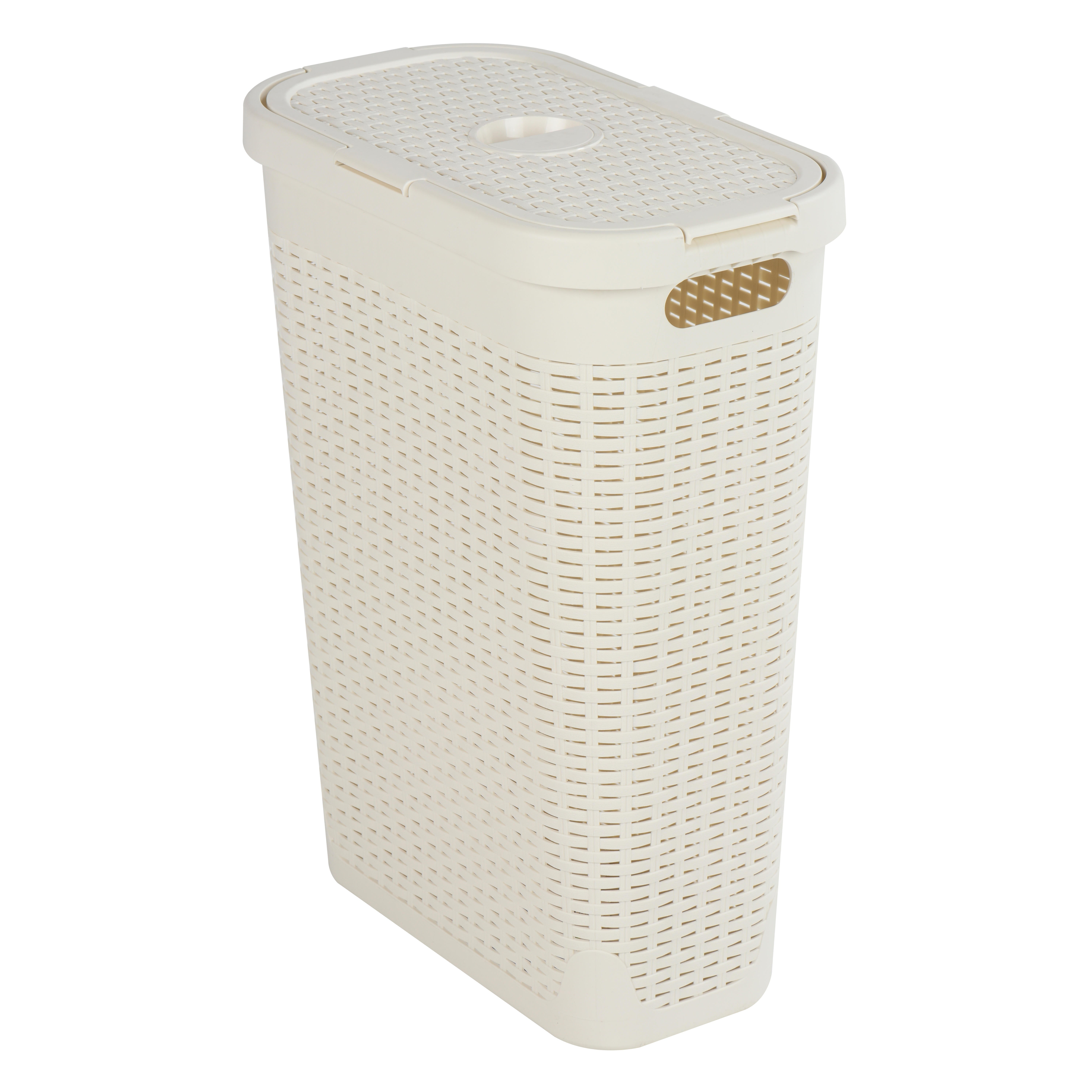 Cesto de ropa cottage blanco 40 l de la marca SENSEA
