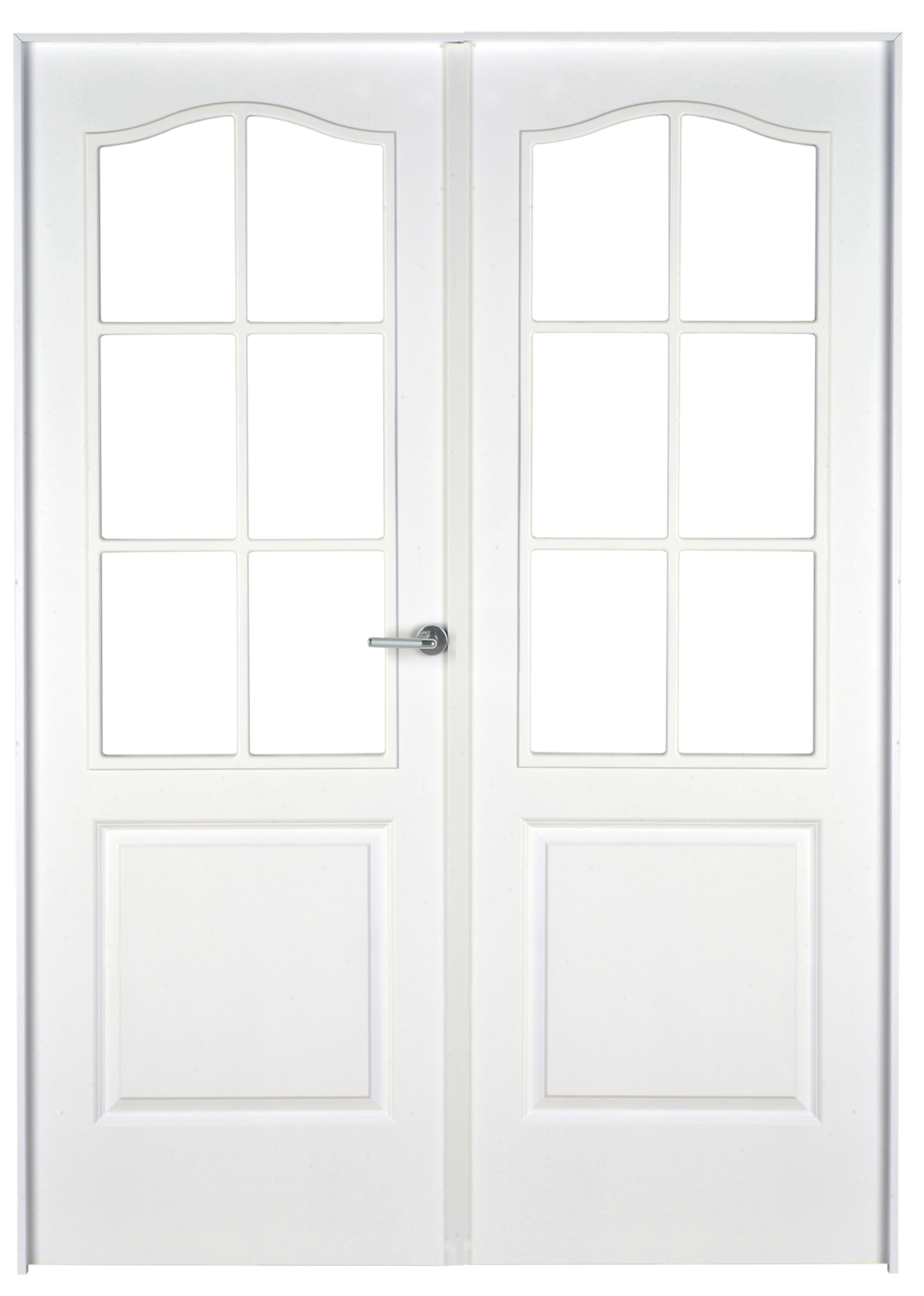 Puerta praga blanco apertura izquierda con cristal 125cm de la marca Sin marca