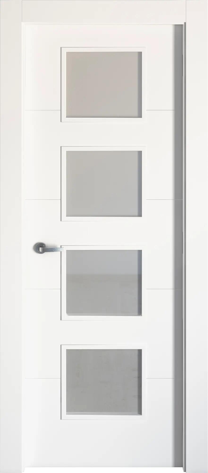 Puerta lucerna plus blanco apertura derecha con cristal 9x72.5cm