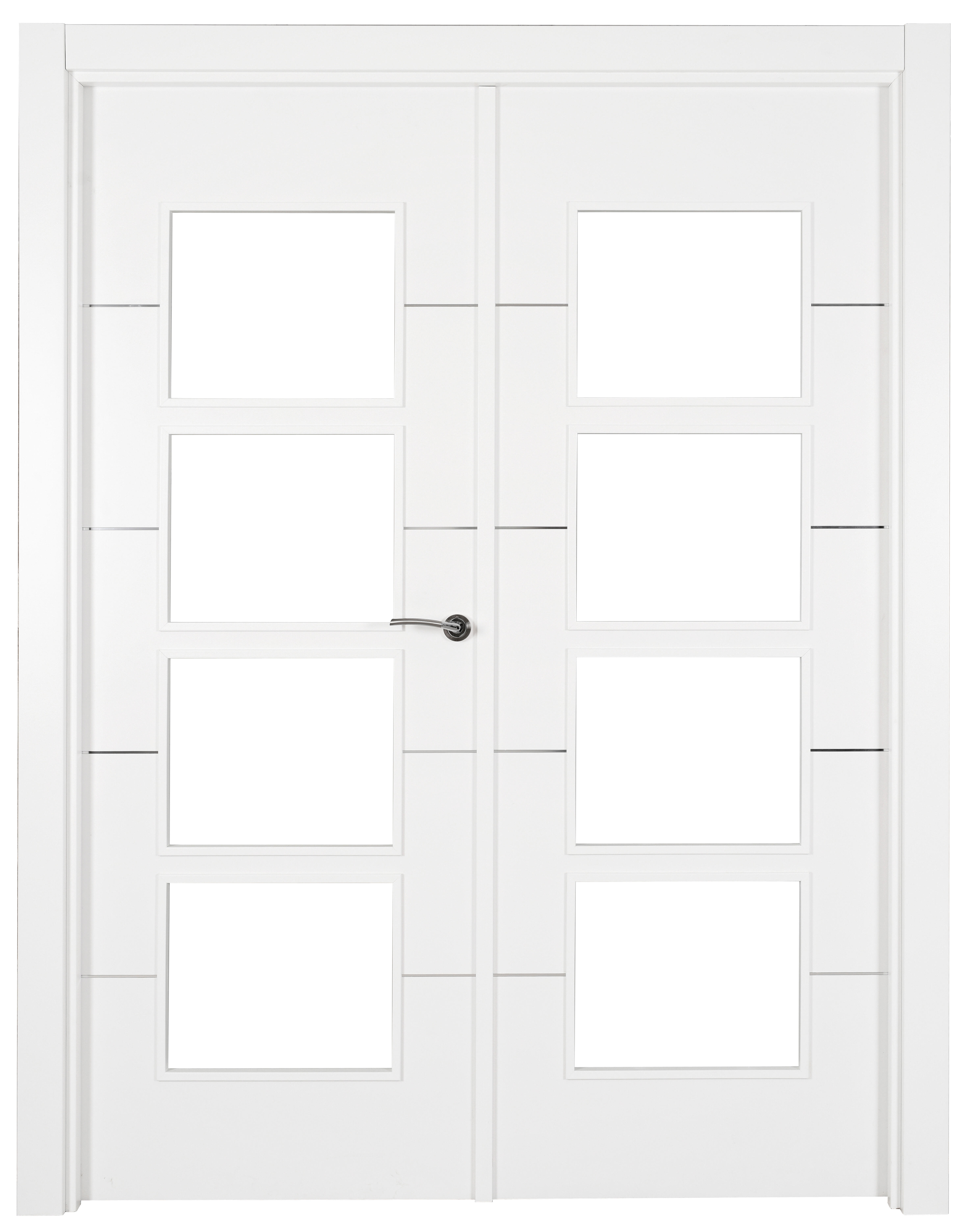 Puerta abatible paris blanca premium apertura izquierda de 9x145 cm