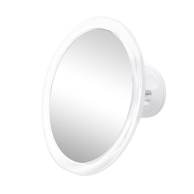 Espejo cosmético de aumento con luz x 7 blanco