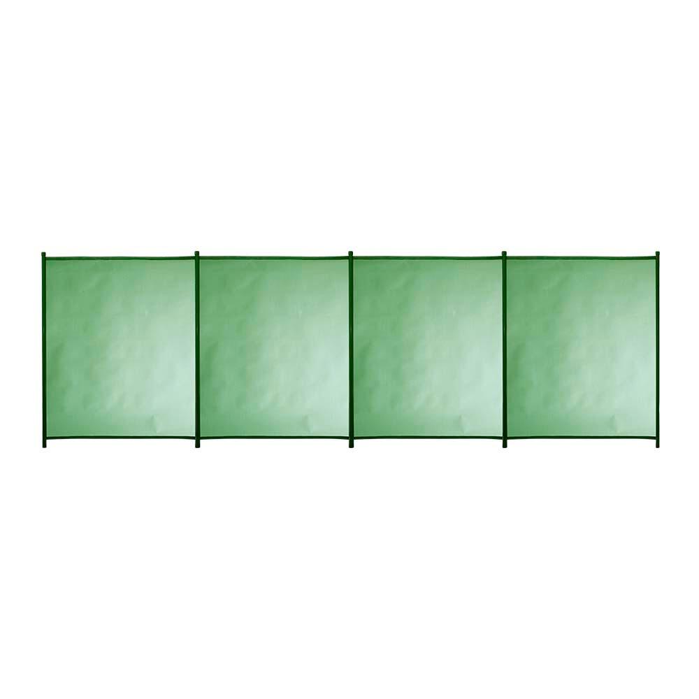 Valla de seguridad desmontable de poliéster / pvc verde 125x400 cm