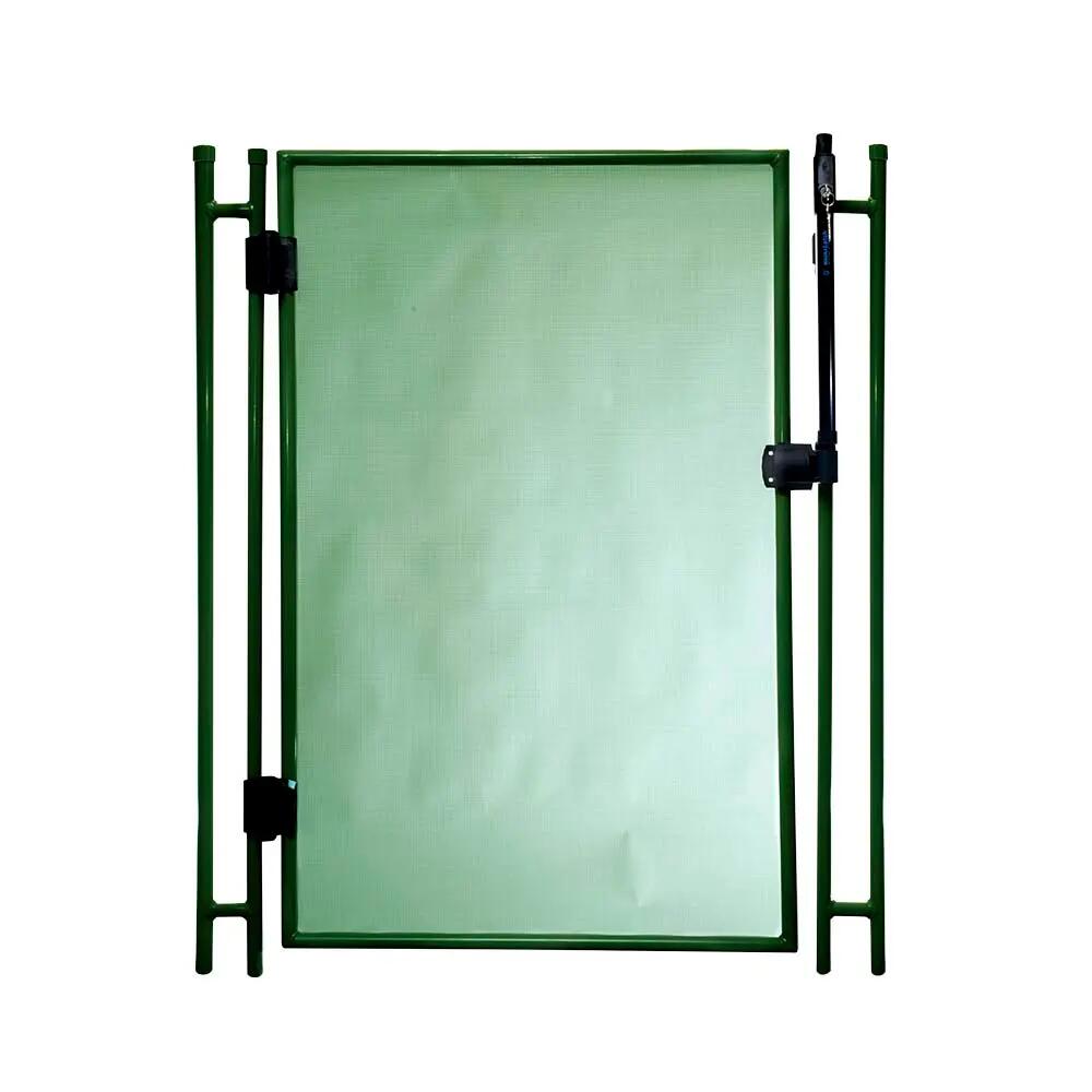 Valla de seguridad desmontable de poliéster / PVC verde 125x500 cm