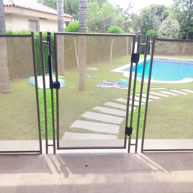 Kit de valla de seguridad con puerta para piscina