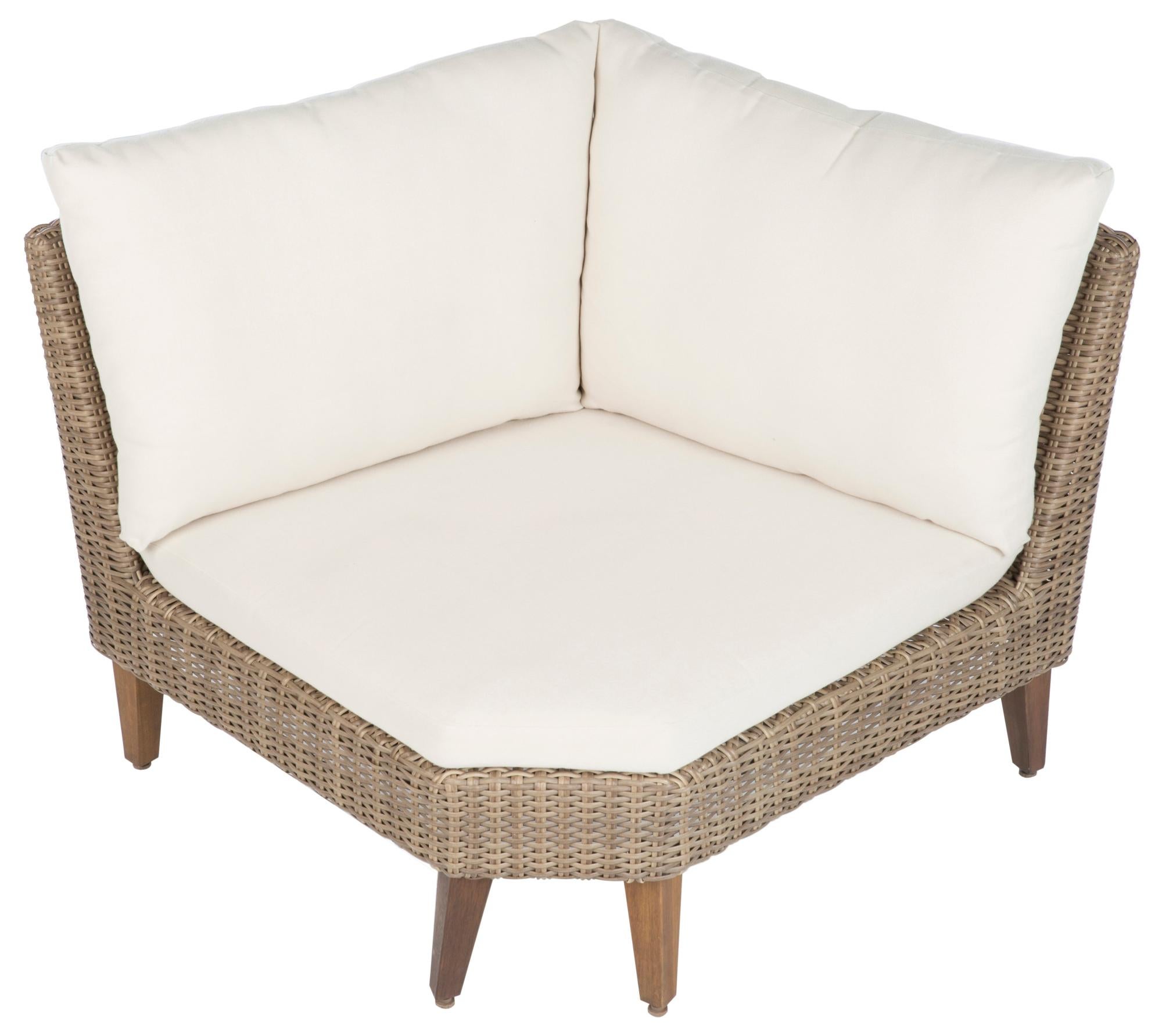 Sillón de jardín esquinero de aluminio lanzarote marrón de la marca Sin marca Sillón de jardín esquinero de aluminio lanzarote marrón de la marca Sin marca